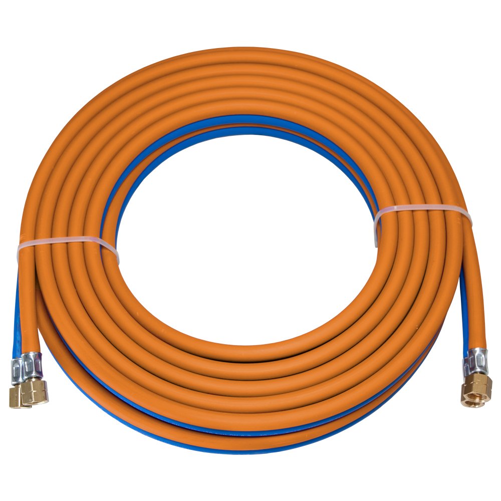 Zwillings Autogenschlauch (dick) 16/16 Propan/Sauerstoff, 5, 10, 15, 20, 25, 30, 40, 50 m (Länge 20 Meter)