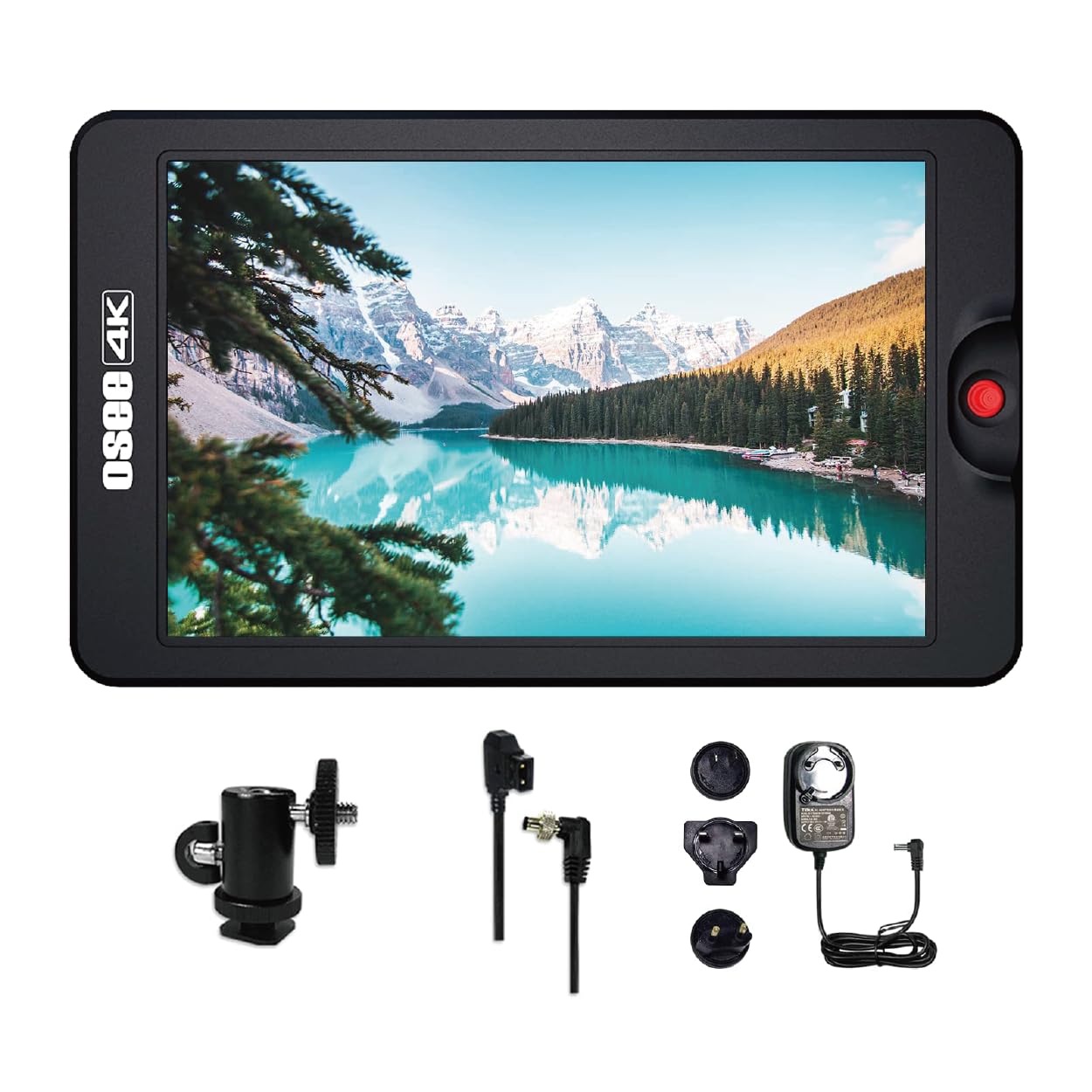 Osee T7 DSLR Camera Monitor 7 inch Upgraded Version 3000 Nits Ultra Bright Daylight Viewable FHD Camera Monitor 3D LUT HDR 4K HDMI Input & Output Including Ball Head Power Adaptor and D-tap Cable