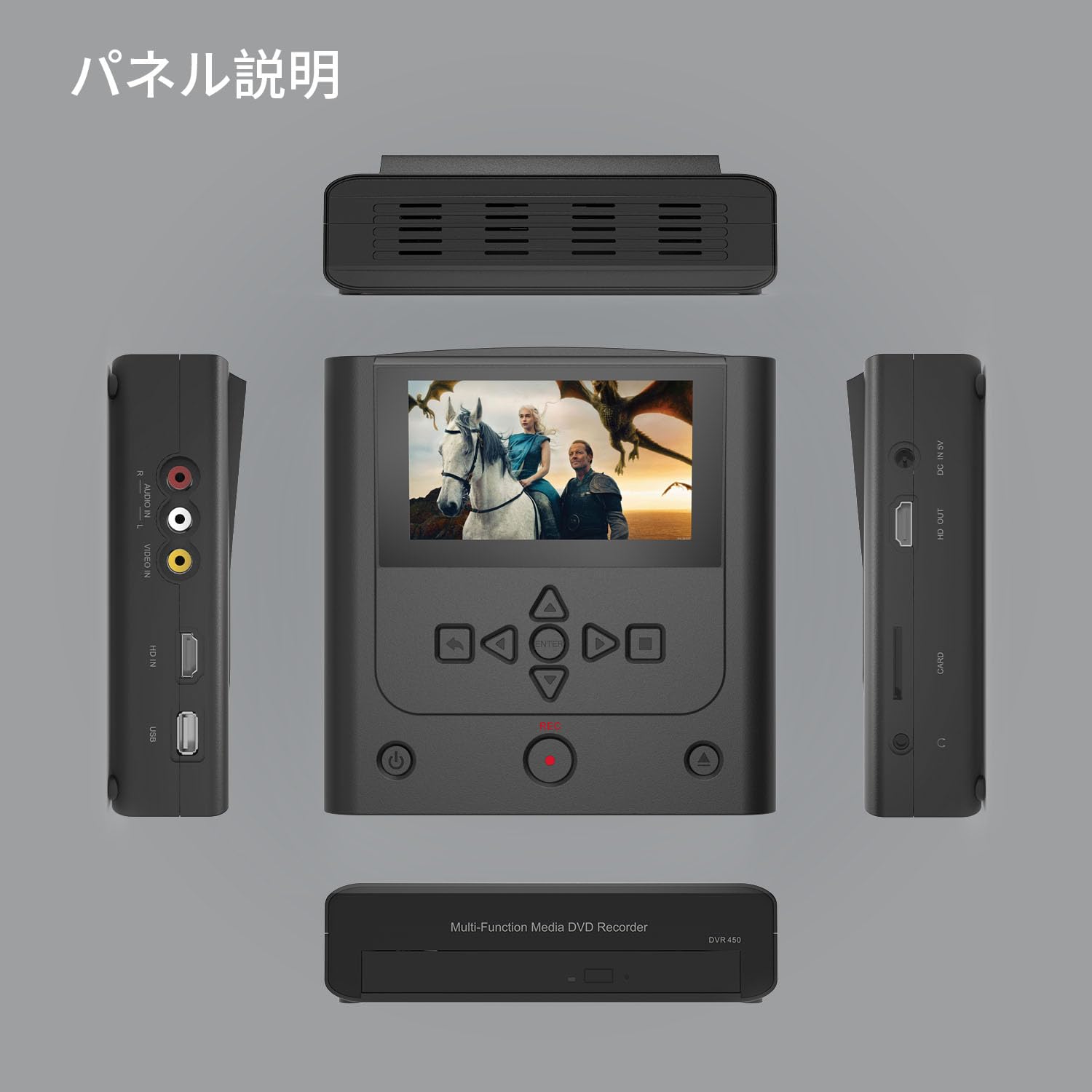 Amazon | 2025年新モデル Clariviews 小型多機能メディアDVDレコーダー