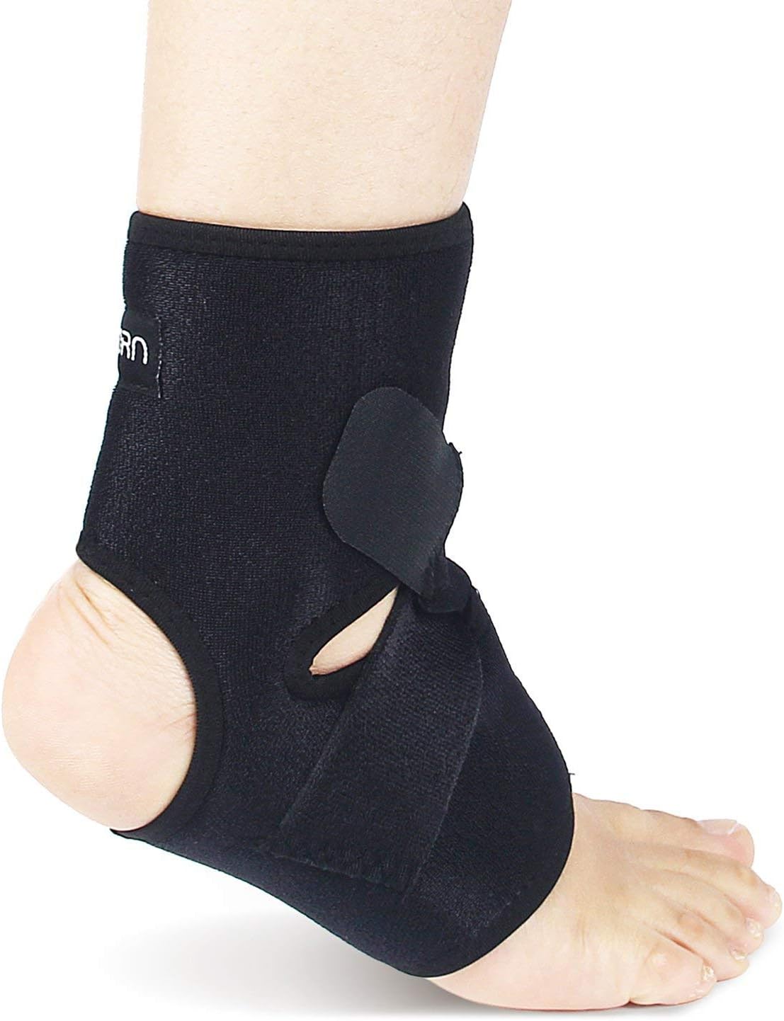 Ankle Brace & Achilles Tendon Support Sleeve for Running & Everyday Wear - Ankle Compression Sleeve for Plantar Fasciitis Relief, Achilles Tendonitis Brace for Men and Women. One Size Fits Both Feet