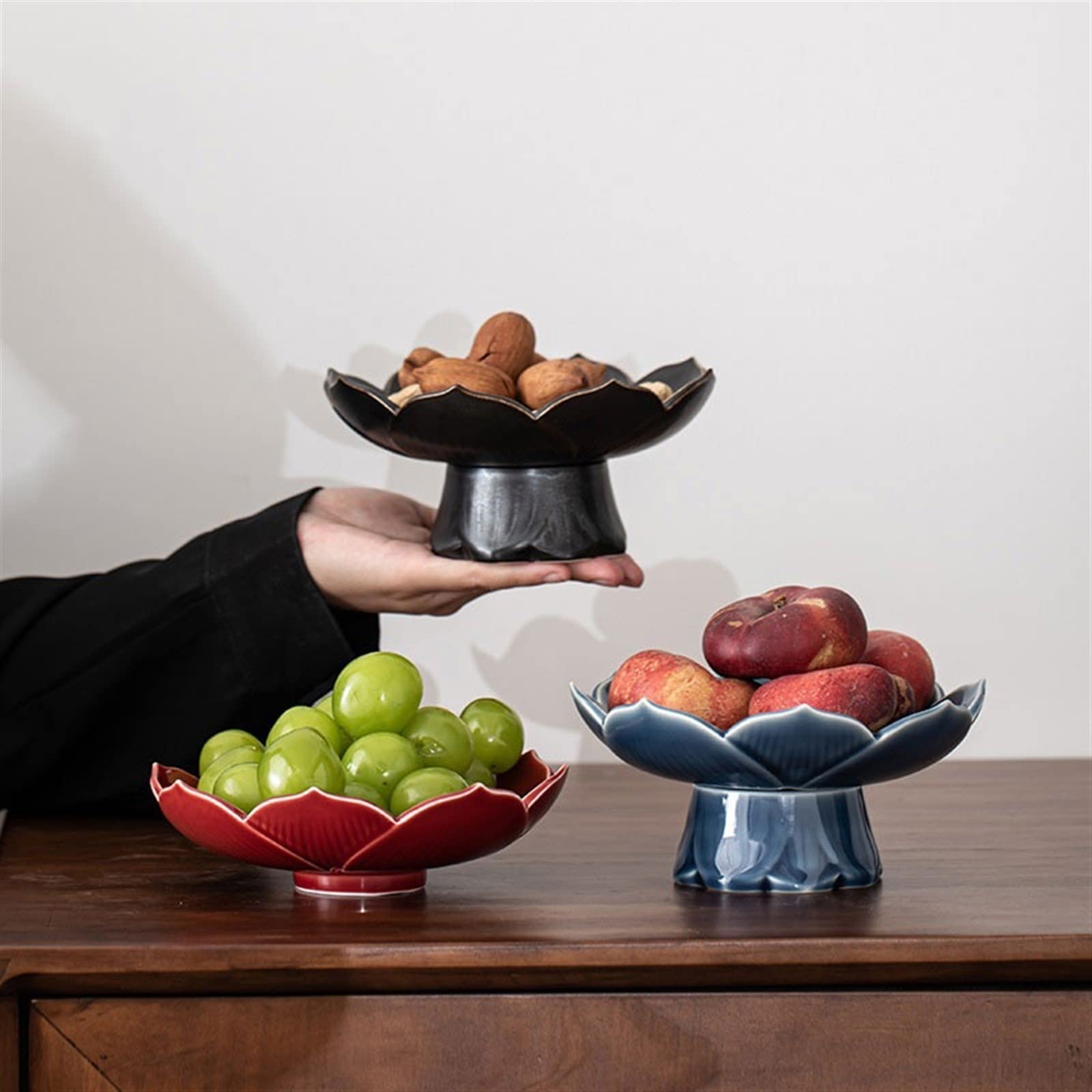 Bol à Fruits Doré Style Temple – Alliage, Diamètre 17,8 Cm | Décoration Rétro, Offrande, Service à Fruits élégant - 6