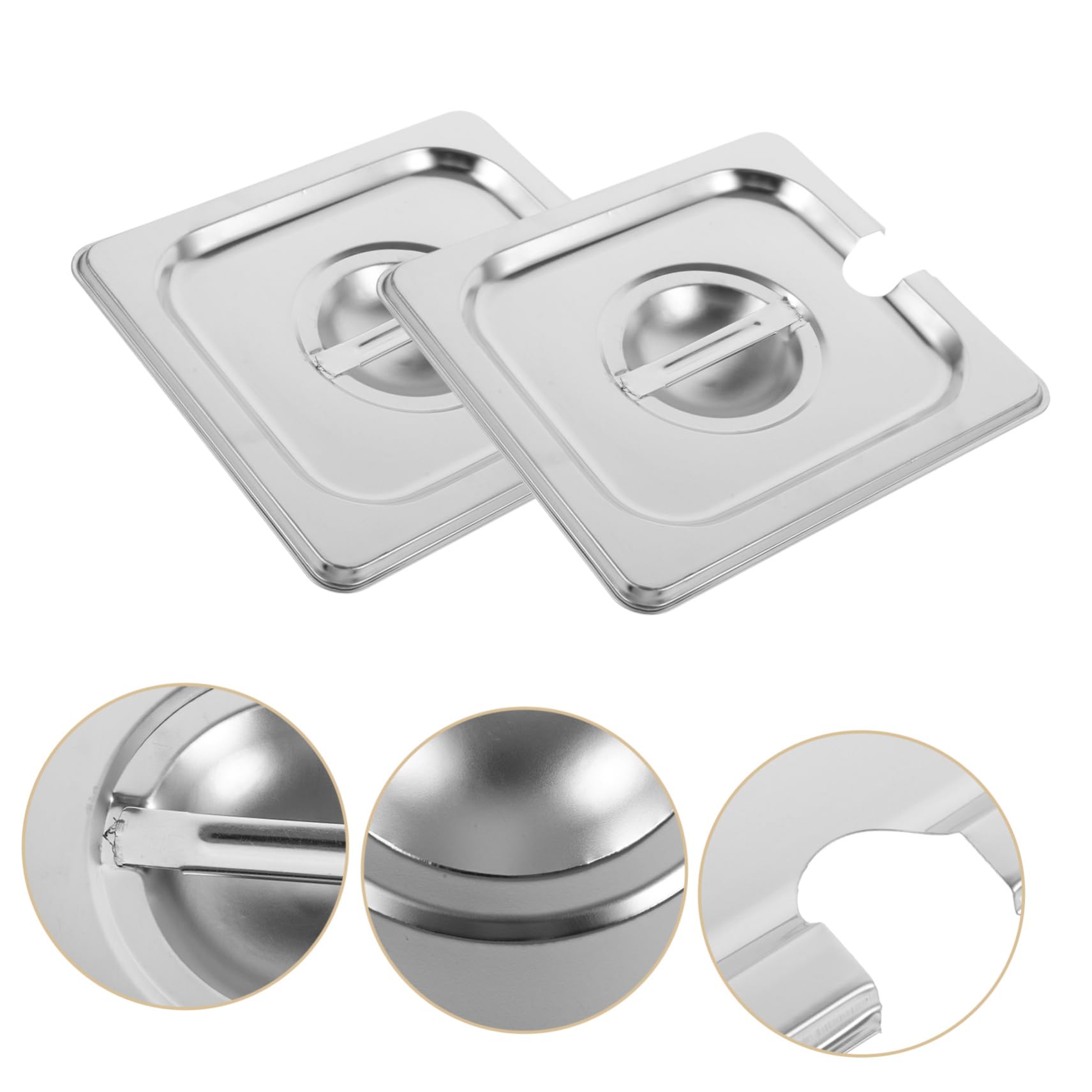 Coperchio per Wok 6 Pezzi in Acciaio Inox Apertura 1/6