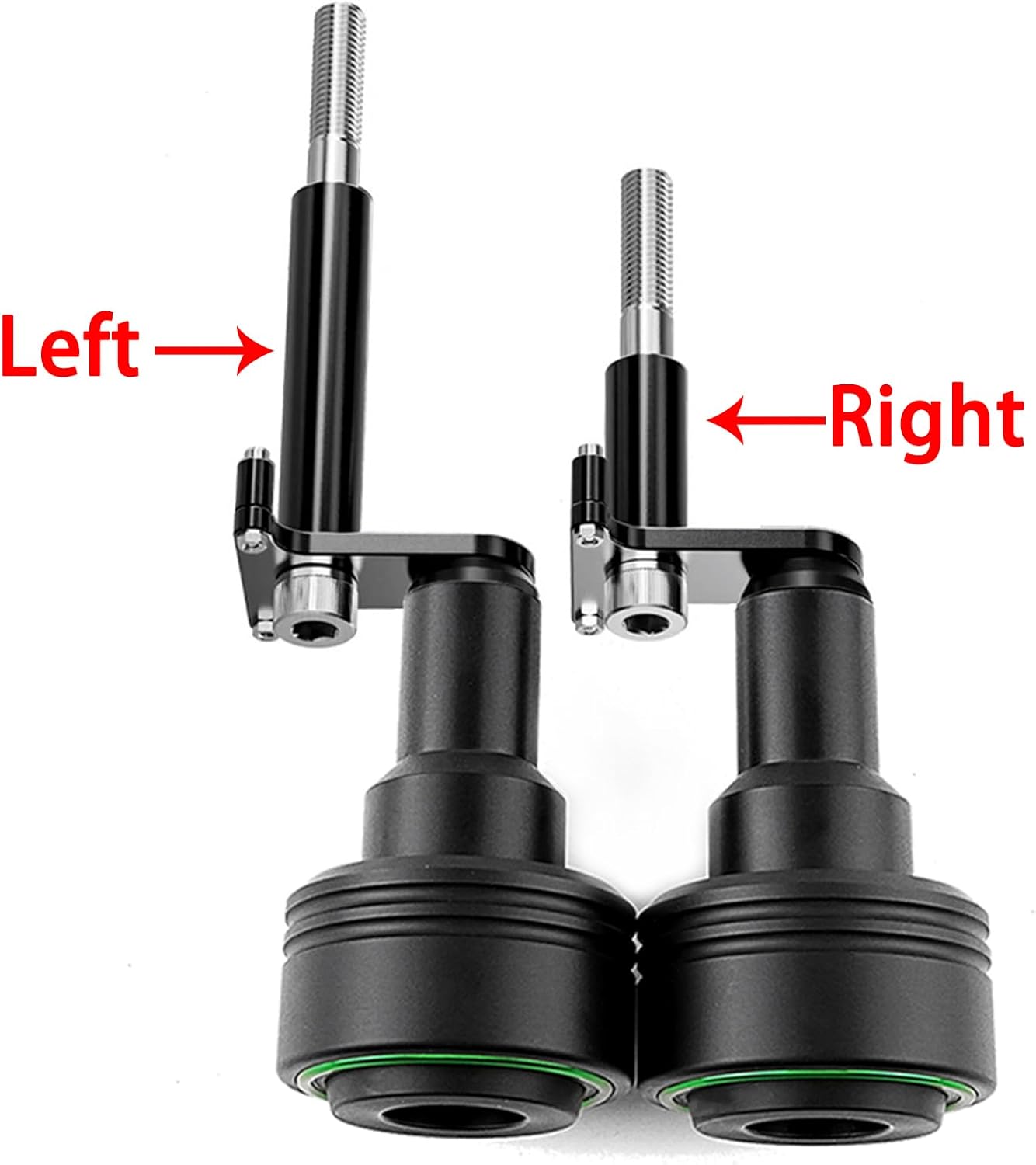 1Pair Compatible with 2025 Ninja 500 SE Ninja500 KRT 2024 2025 Z500 Z 500 SE EX500 Motorcycle Frame Sliders Crash Protection Pad Falling Protection (Green)