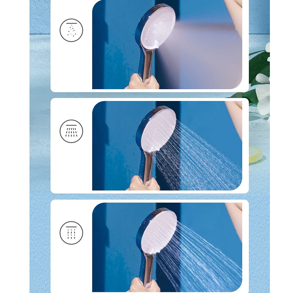 Cabezal de Ducha de Mano Cabeza de ducha 3 Funciones Cabeza de ducha presurizada Cabeza de ducha de mano Ducha de baño Cabeza de ducha de mano 9.68 / 9.72 pulgadas Regadera para Baño Ducha ( Size : B