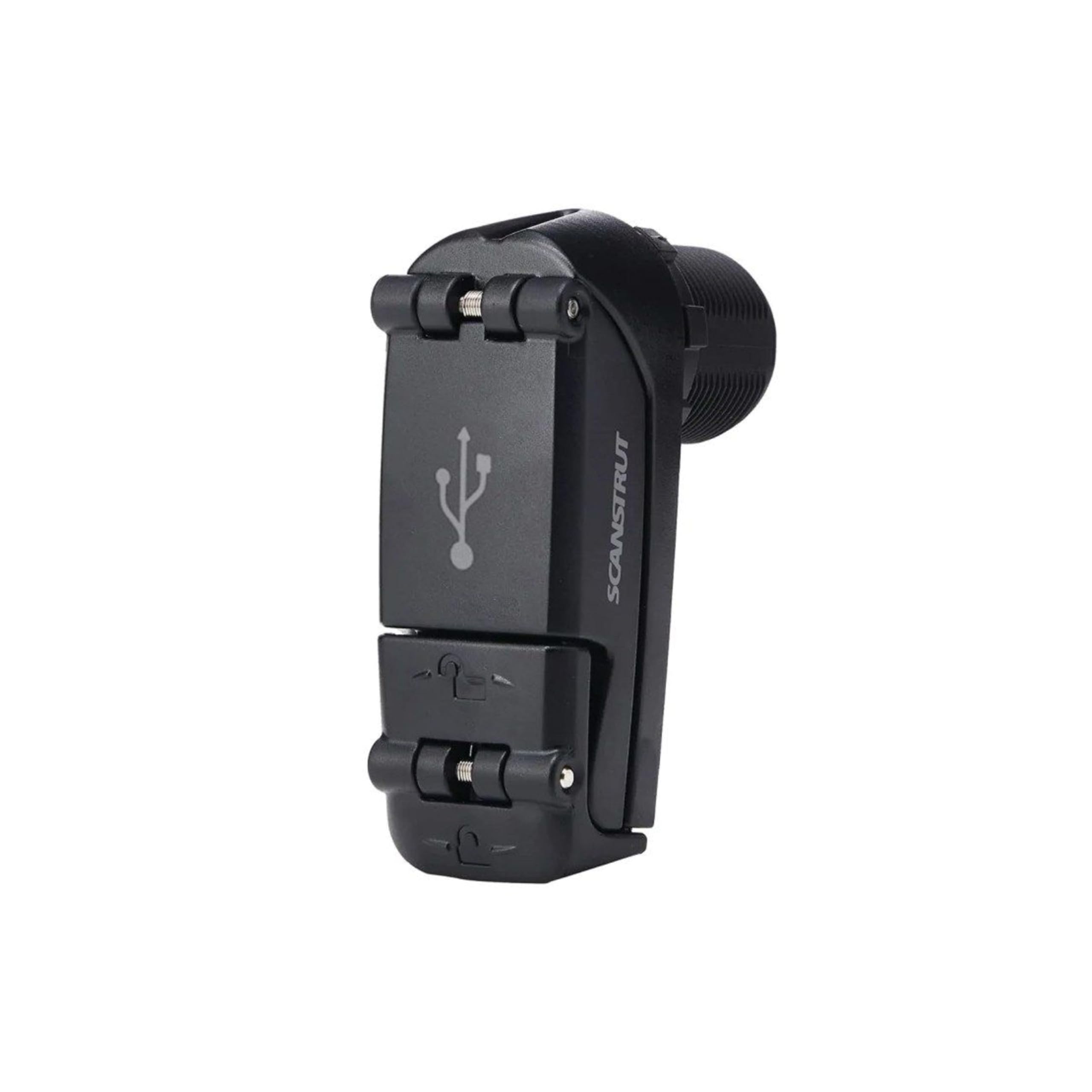 Scanstrut ROKK Charge Pro - Cargador USB – IPX6 Impermeable Dual USB-A y USB-C Puerto de Carga rápida | Enchufe de alimentación Marina y RV de 12/24 V