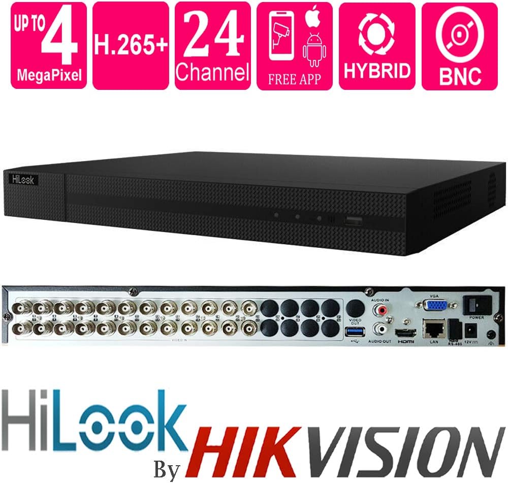 4/8/16/24CH Hikvision Hilook DVR 5in1 Compatible with TVI, CVI, AHD