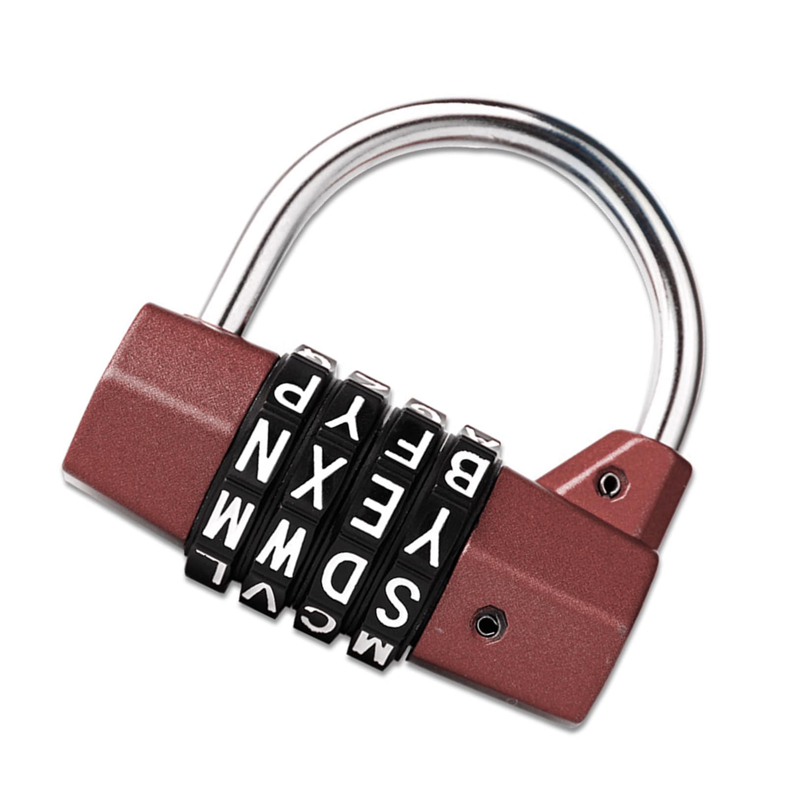 Combination Resettable 4 Digit Padlock with Combination, Padlock Outdoor for School Gym Luggage