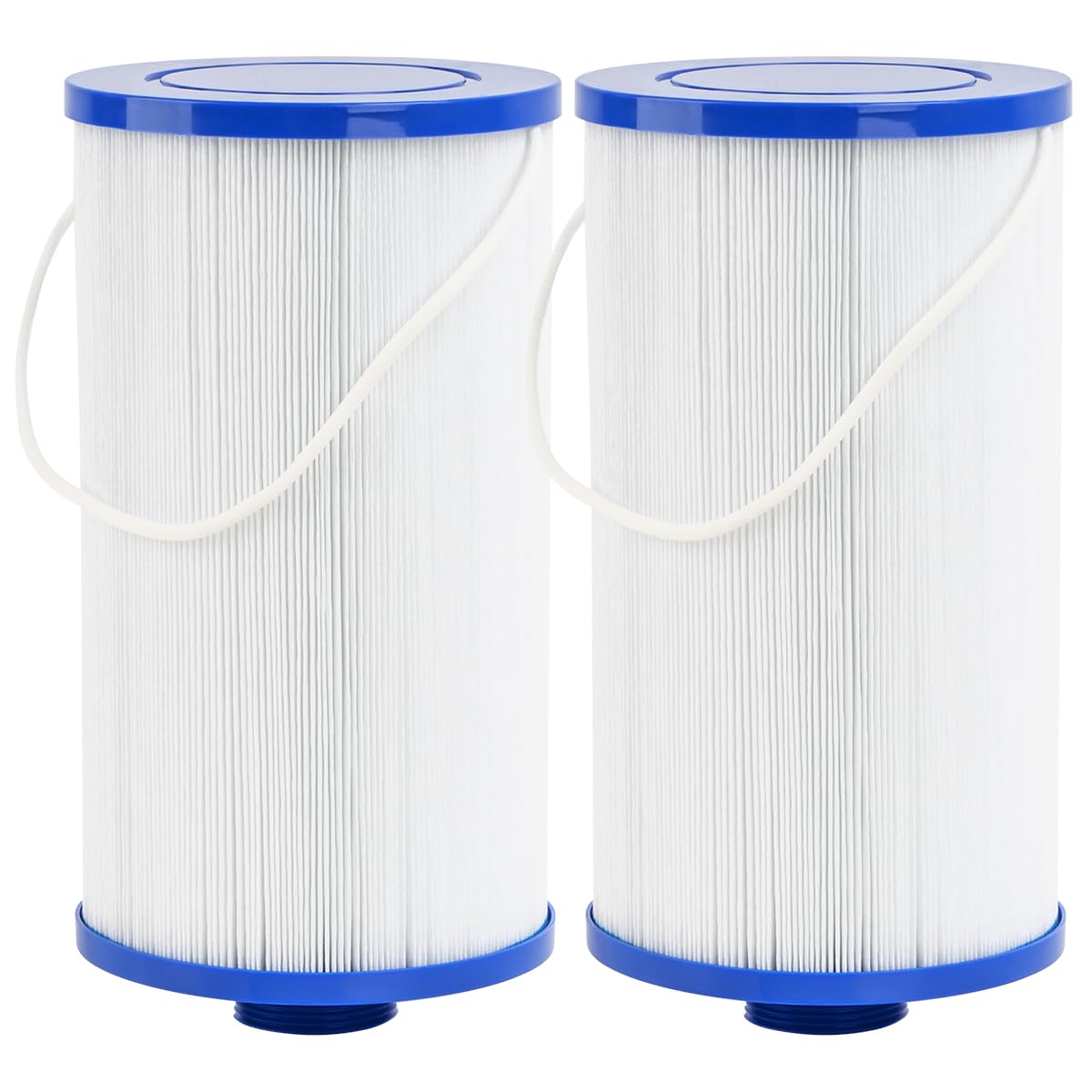 YanBan Zestaw 2 filtrów SPA kompatybilnych z Filbur FC-2402, do Watkins 303279, 78460, PFF42TC-P4, 5CH-37 wkład filtrujący Whirlpool, filtr basenowy 9 1/2" x 5 3/8" z gwintem MPT 1 1/2"