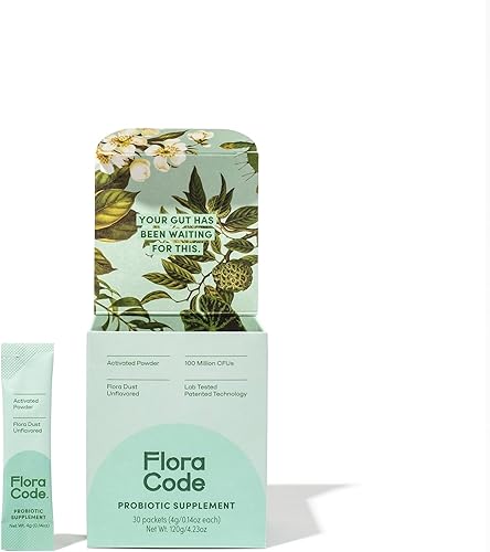 Flora Dust - Suplemento de enzimas digestivas probióticas de primera calidad para mujeres y hombres, 30 paquetes, ayuda a apoyar la digestión