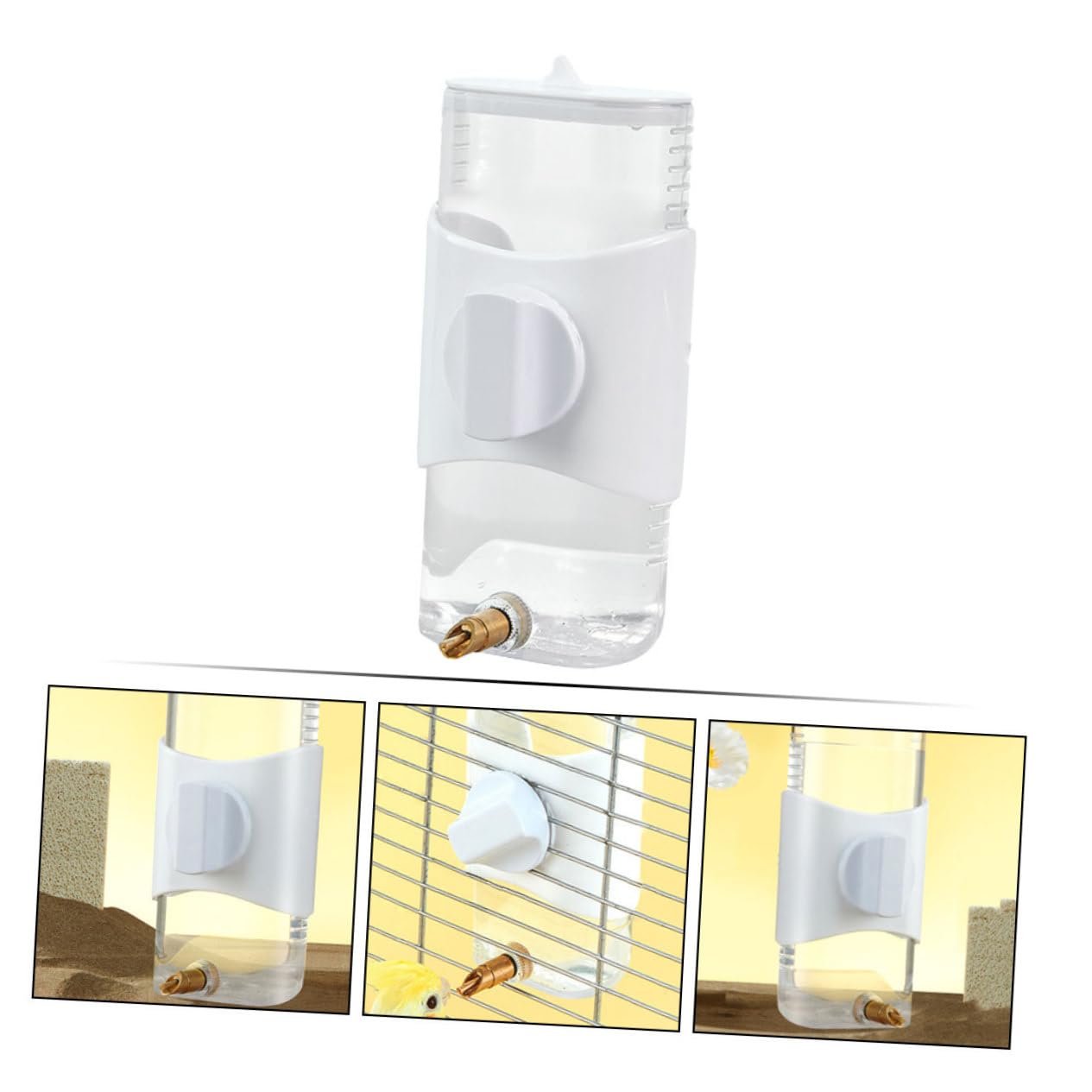 BESPORTBLE 4pezzi Dispenser Per Uccelli Leggera Bevitore Automatico Per Pappagalli e Uccelli Da Gabbia Design Pratico e Resistente Accessorio Per Animali Domestici Facile Da Installare e