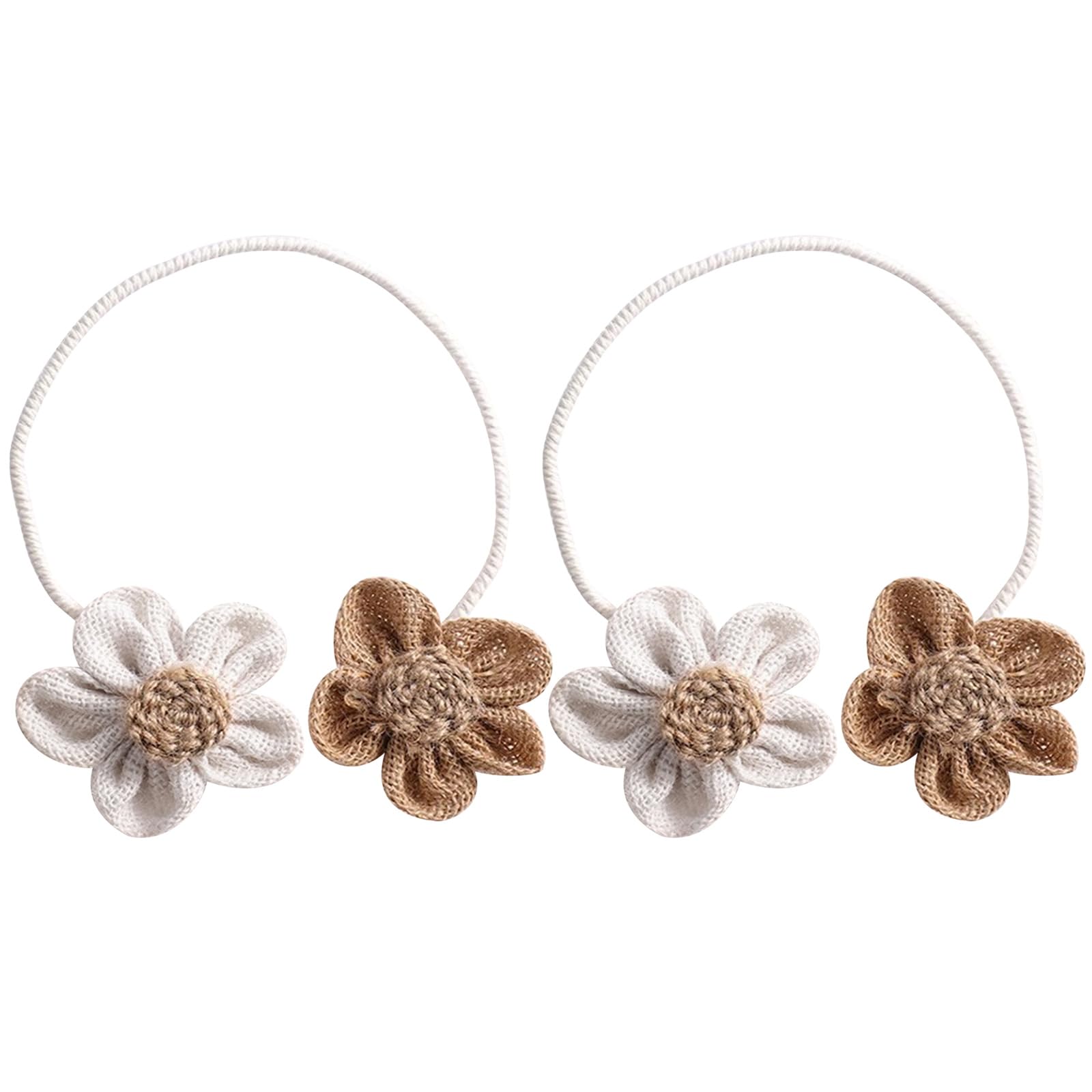 Yhplxyuus 2 Pack Flower Curtain Tieback Japanese Decorative Curtain Drapes Holdbacks Drapery Holder Clip Home Decorations Holdback Drawstring Rope