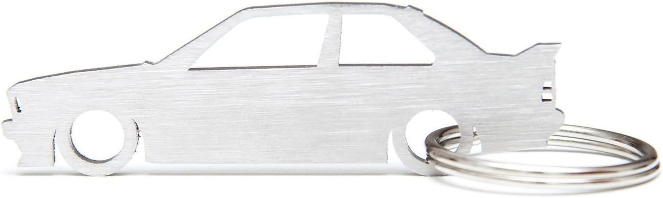 Boostnatics Silhouette Keychain Keyring Compatible with E30 3-Series M3