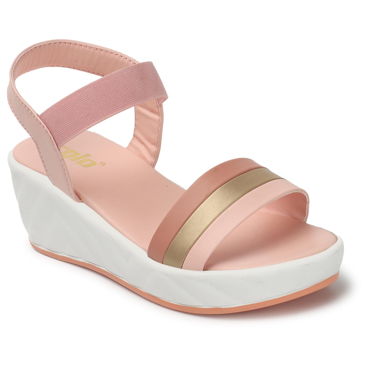 Colo Women Wedge Heel Sandals KJ-3-Peach Size 8 UK (B0CDVJBCKH) Amazon Price History, Amazon Price Tracker
