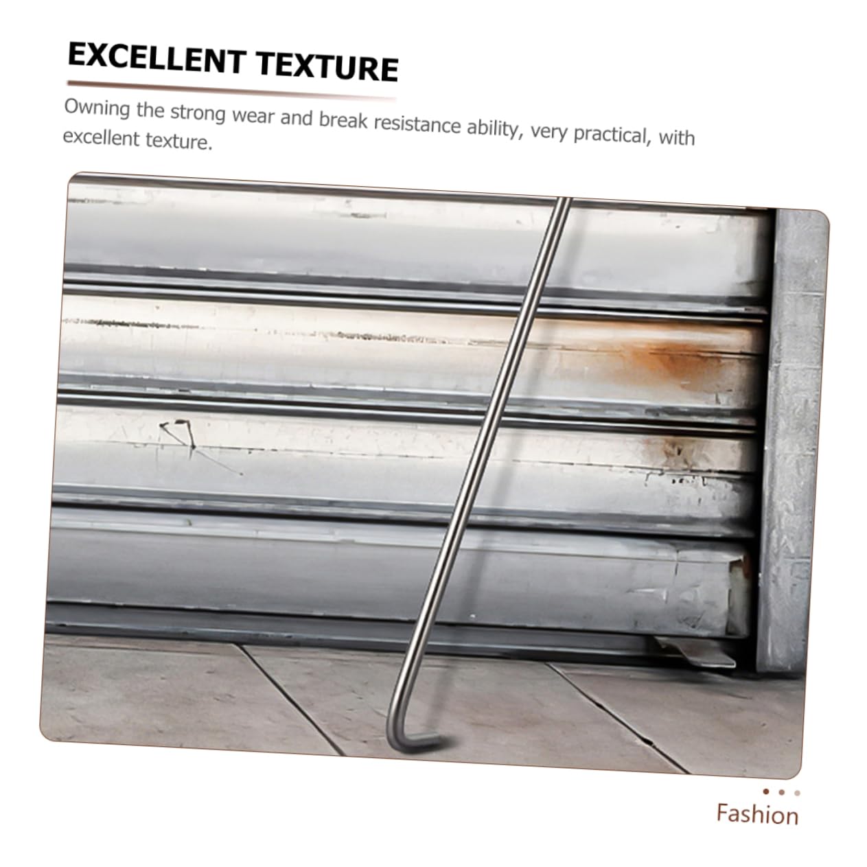 MUCKLILY Silver Stainless Steel Manhole Lid Lifter Sewer Hook Hanger Hooks Manhole Cover Lifting Hook