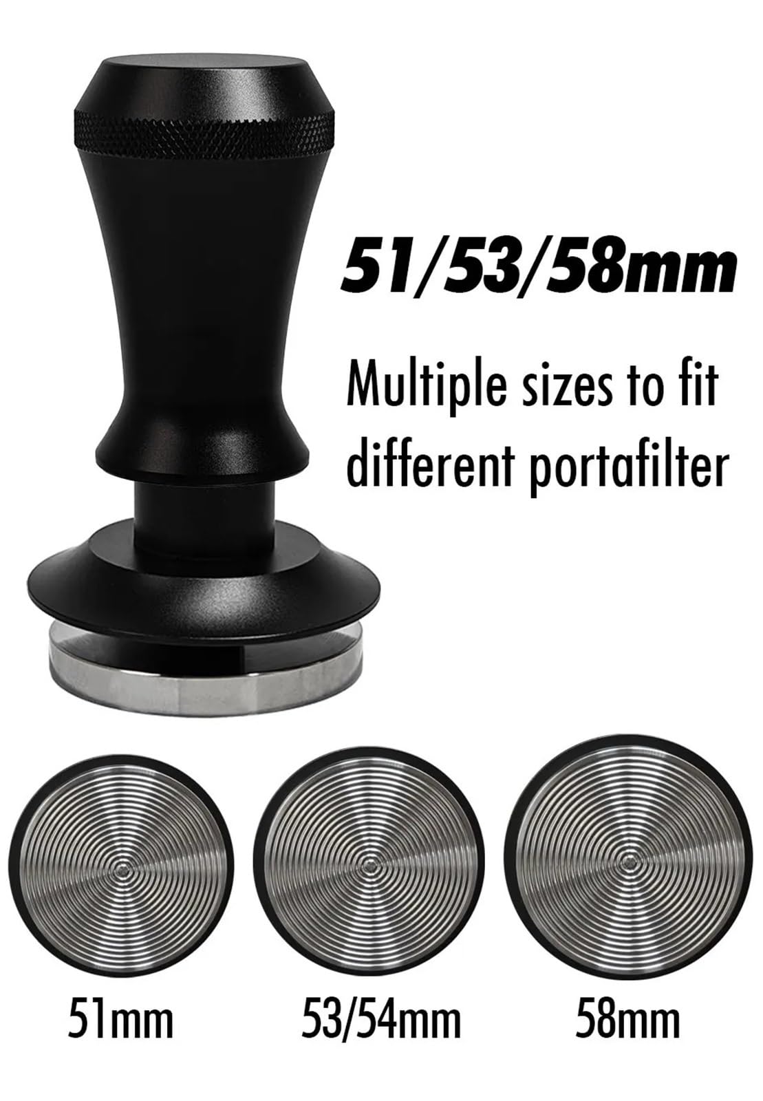 Agitador De Café De Doble Resorte, Juego De Tapete De Herramientas, Accesorio De Presión Constante De 51mm/53mm/54mm/58mm, 30 Libras(58mm,Tamper Set-A)