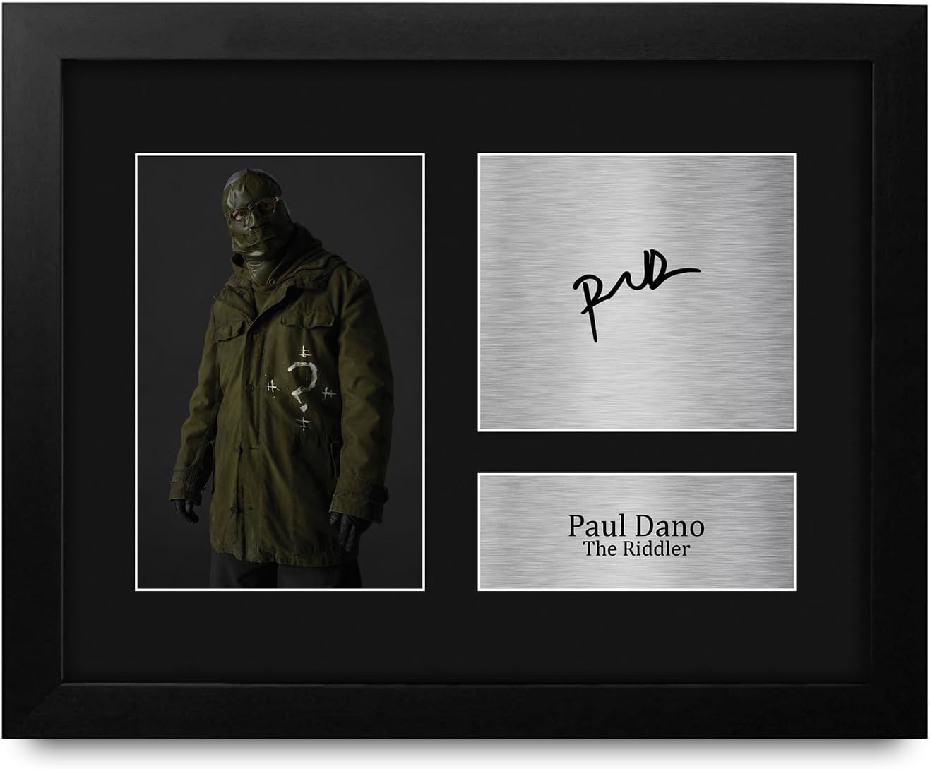 HWC Trading Paul Dano The Batman The Riddler Framed Gifts Printed Signed Autograph Picture for Movie Memorabilia Fans - US Letter Size