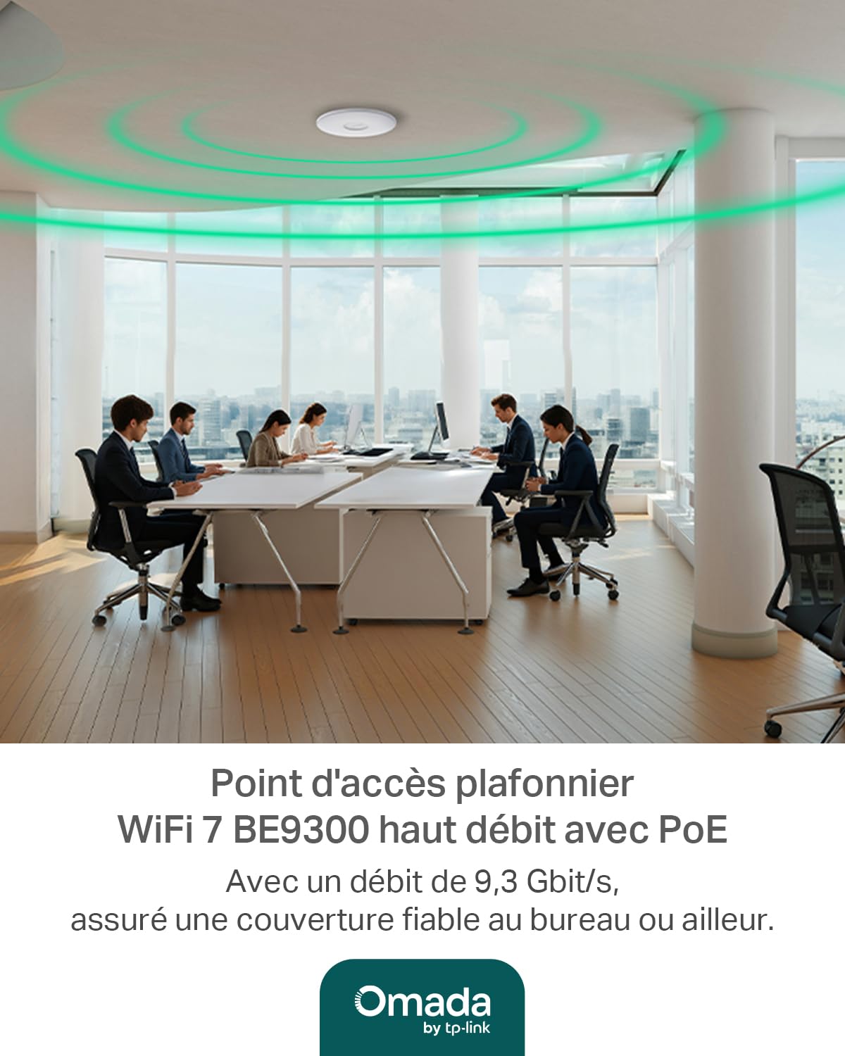 TP-Link Omada EAP772 Point d'accès WiFi 7 BE9300 Tri Bande 6 GHz 2.5 Gigabit