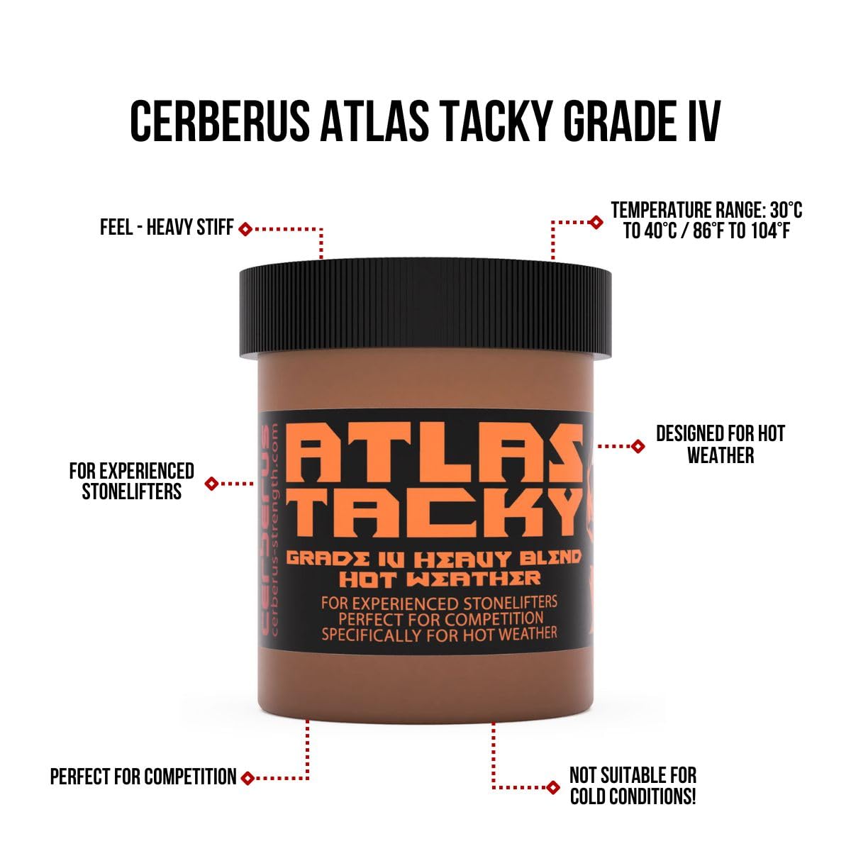 CERBERUS Blend professionnel de force Atlas Tacky Grade IV 150 ml