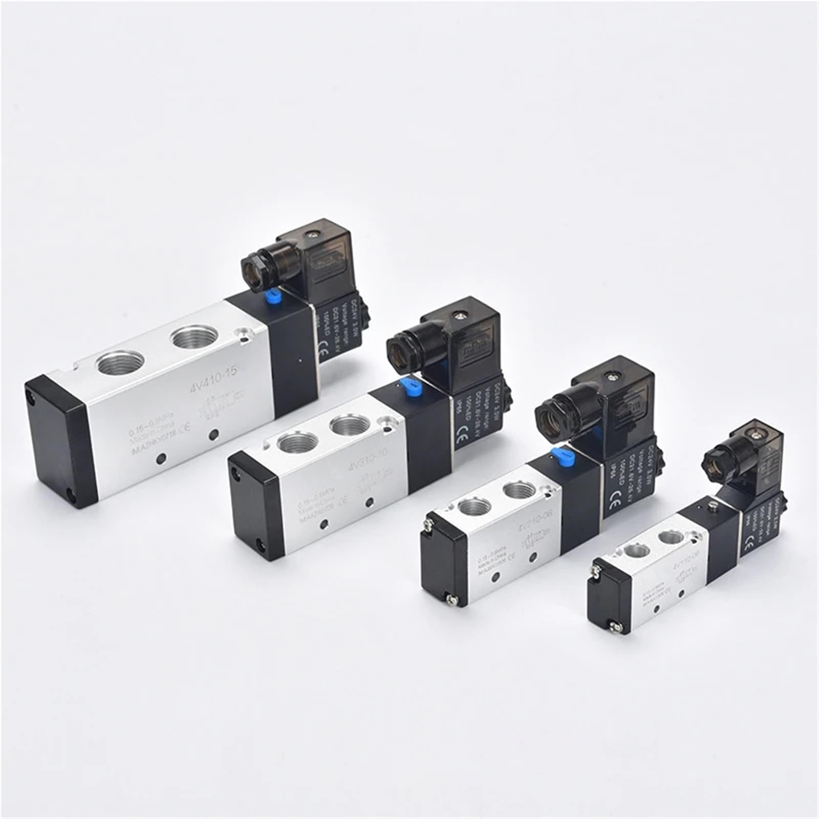 Electroválvula neumática de 5 vías y 2 posiciones, 4V210-08 y 4V310-10, 12 V, 24 V y 220 V(4V330-08,AC220V)