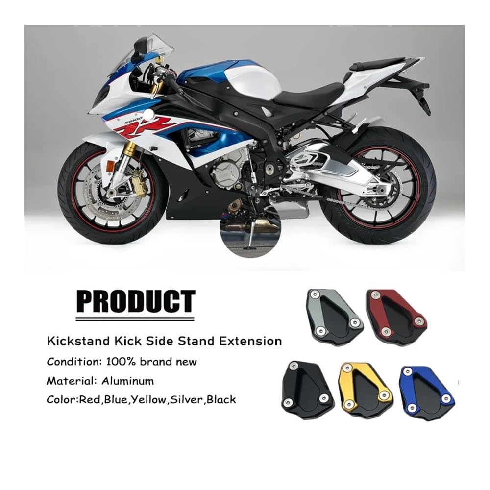 Extension Béquille Latérale SHFORJCFME Pour BMW S1000R S1000RR 2019-2023 - Plaque Extension Support Moto