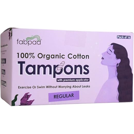 Fabpad Organic Cotton Tampons Regular 9 g