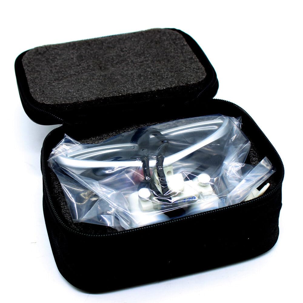 Lupa binocular Lámpara Dental 2.5X420mm Magnifier Portátil Lupas de cabeza LED Headlight