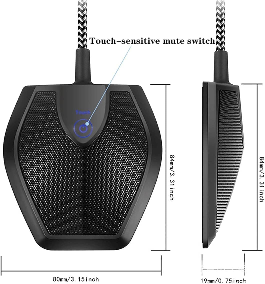 Dimensions of the sfjhdfhuiedfvdnbfed Desktop Conference USB Microphone