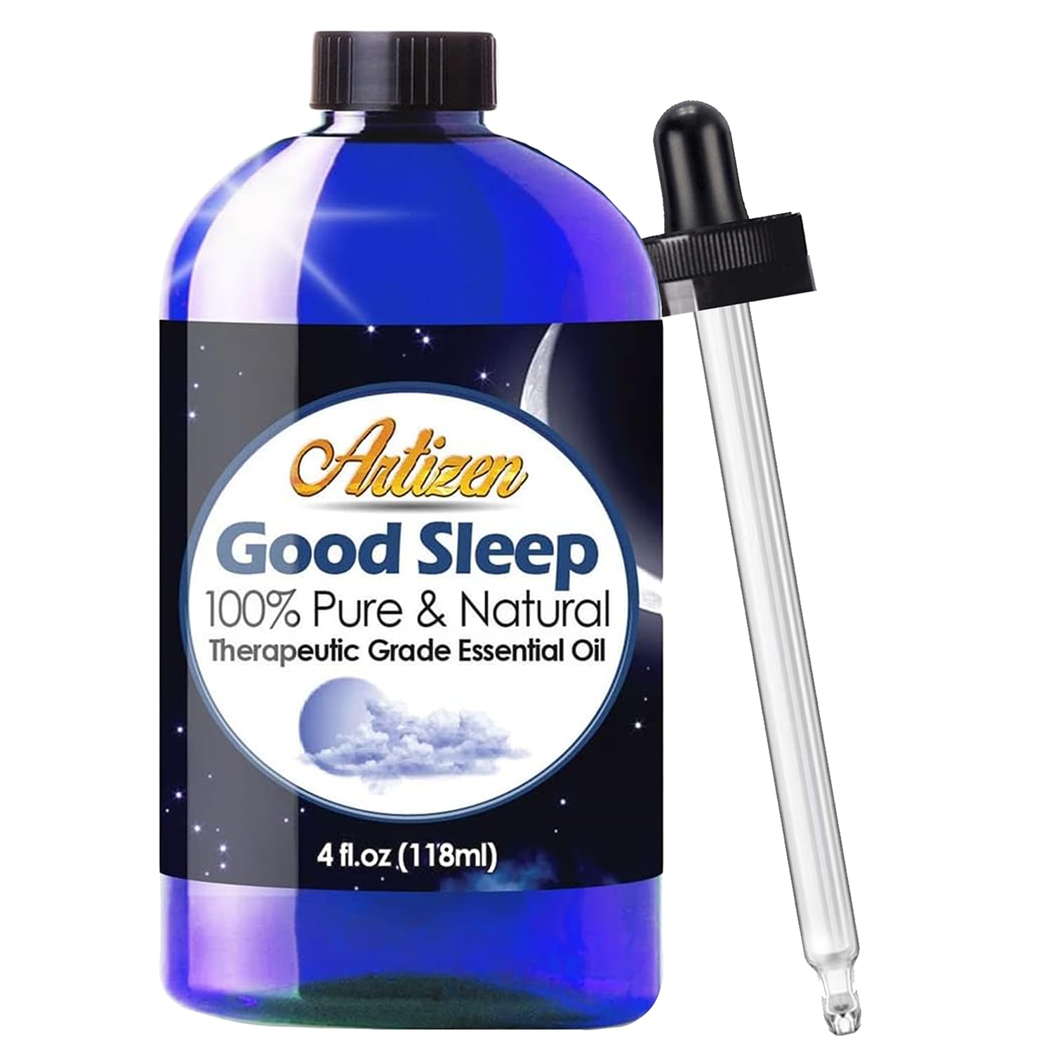 Artizen Good Sleep Blend Essential Oil (100% Pure & Natural - Undiluted) Therapeutic Grade - Huge 4oz Bottle for Aromatherapy, Relaxation, Skin Therapy & More - Aromatherapy Oil