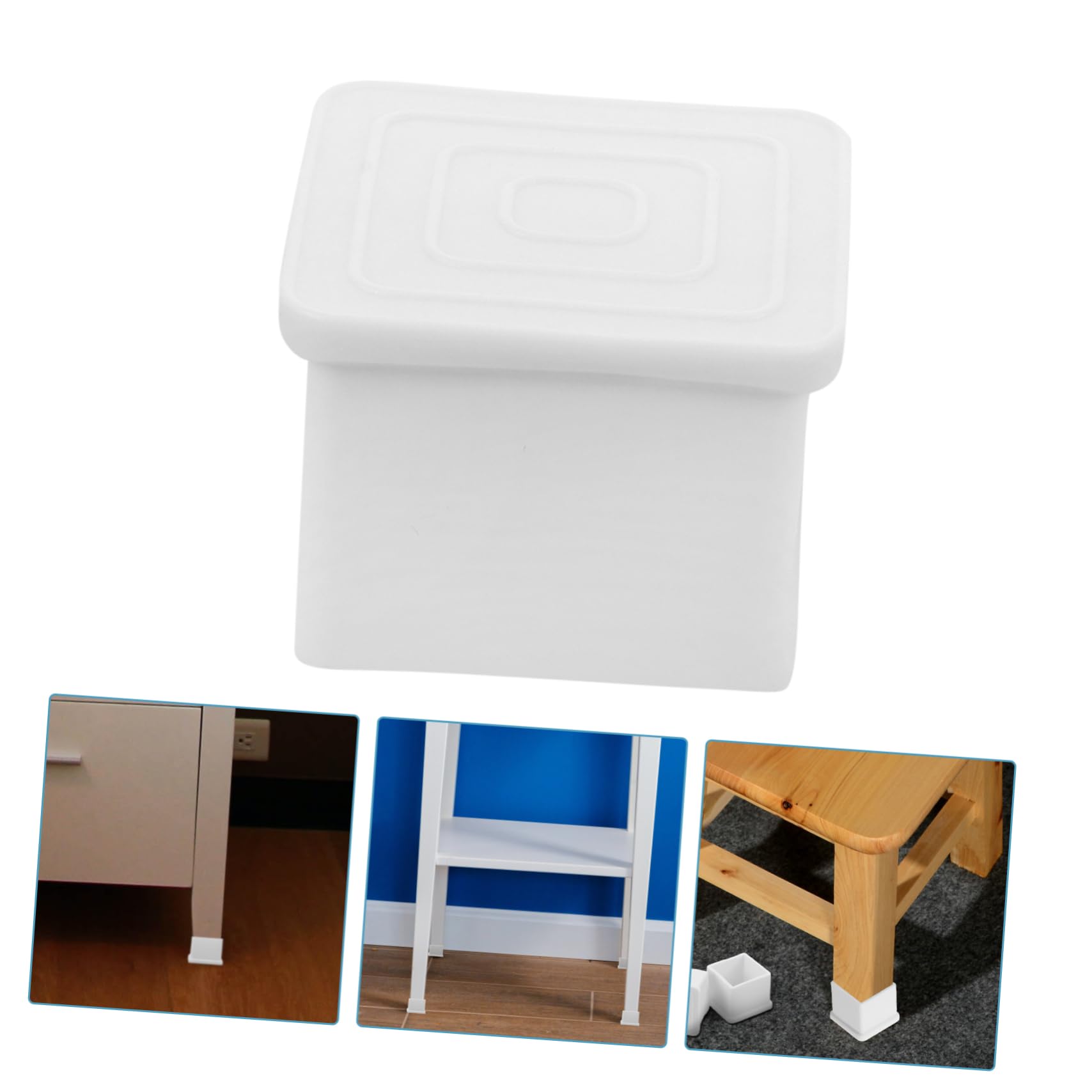 POPETPOP 5 Set Coprigambe Per Tavolo E Sedia Coperture Gamba Coprigambe Per Mobili Pastiglie Protettori Piedini Per Tavolo Di Casa Paragambe Per Mobili Pvc Bianca 20 Pezzi*5