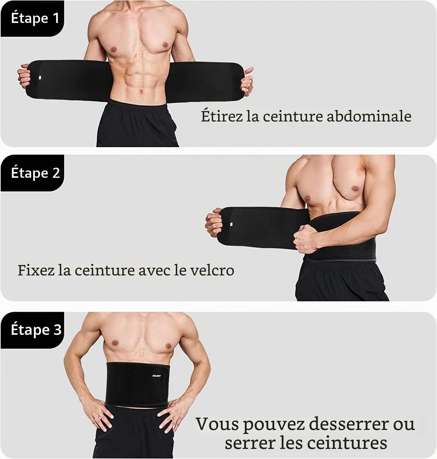 Ceinture Lombaire,Ceinture Amincissante, Waist Support pour Musculation Sport, Corset Lombaire, Ceinture Minceur, Ceinture Abdominale pour Amincissante Ventre Plat Musculation