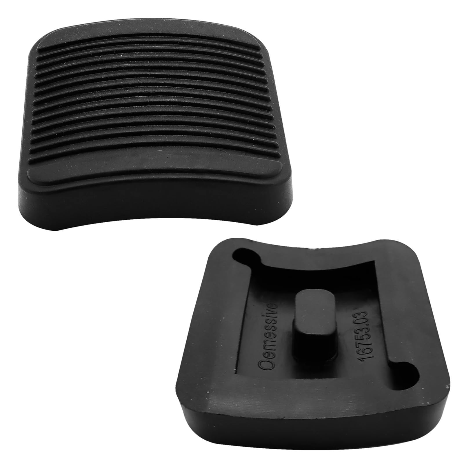 Kit di protezione antiscivolo for pedale frizione e freno in gomma nera for Jeep, Wrangler YJ, TJ, Cherokee, XJ, Ram, cambio manuale 52002750