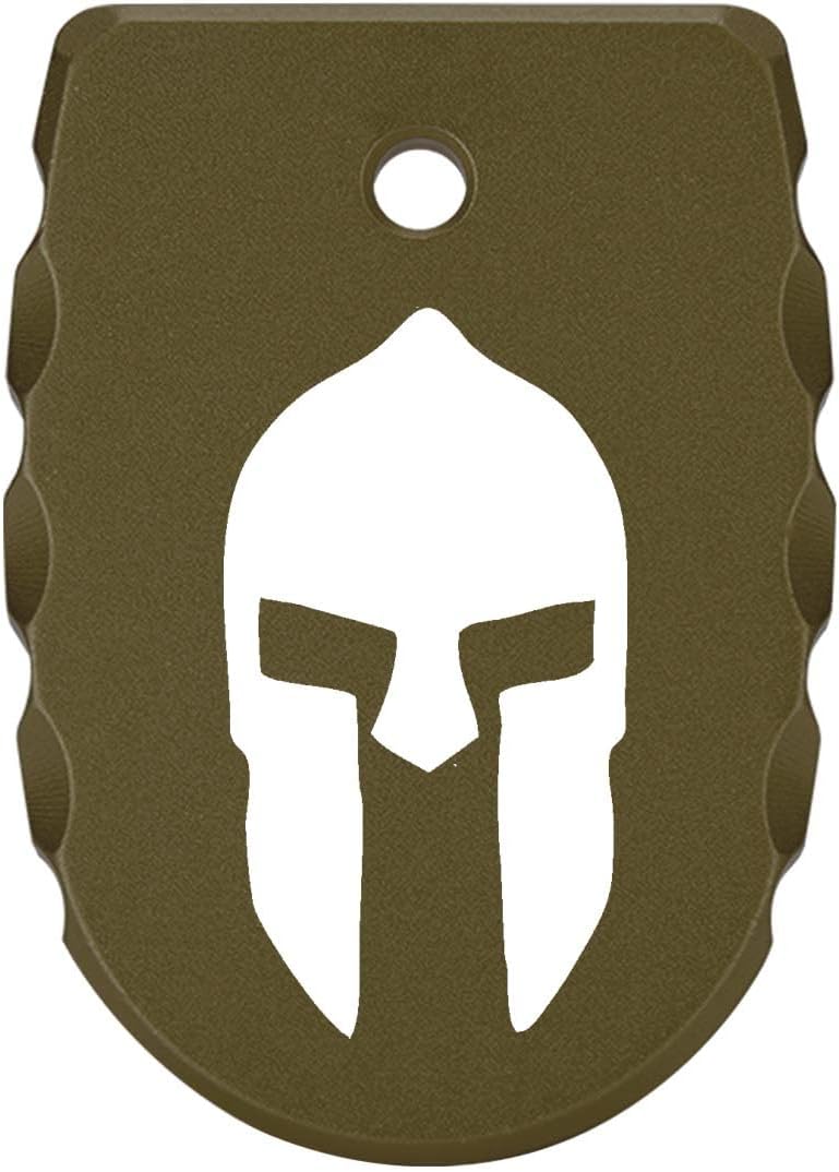 NDZ Performance Magazine Base Plate for Sig P365 X Macro Laser Engraved Anodized Grooved Aluminum in Olive Drab Green - Choose Design
