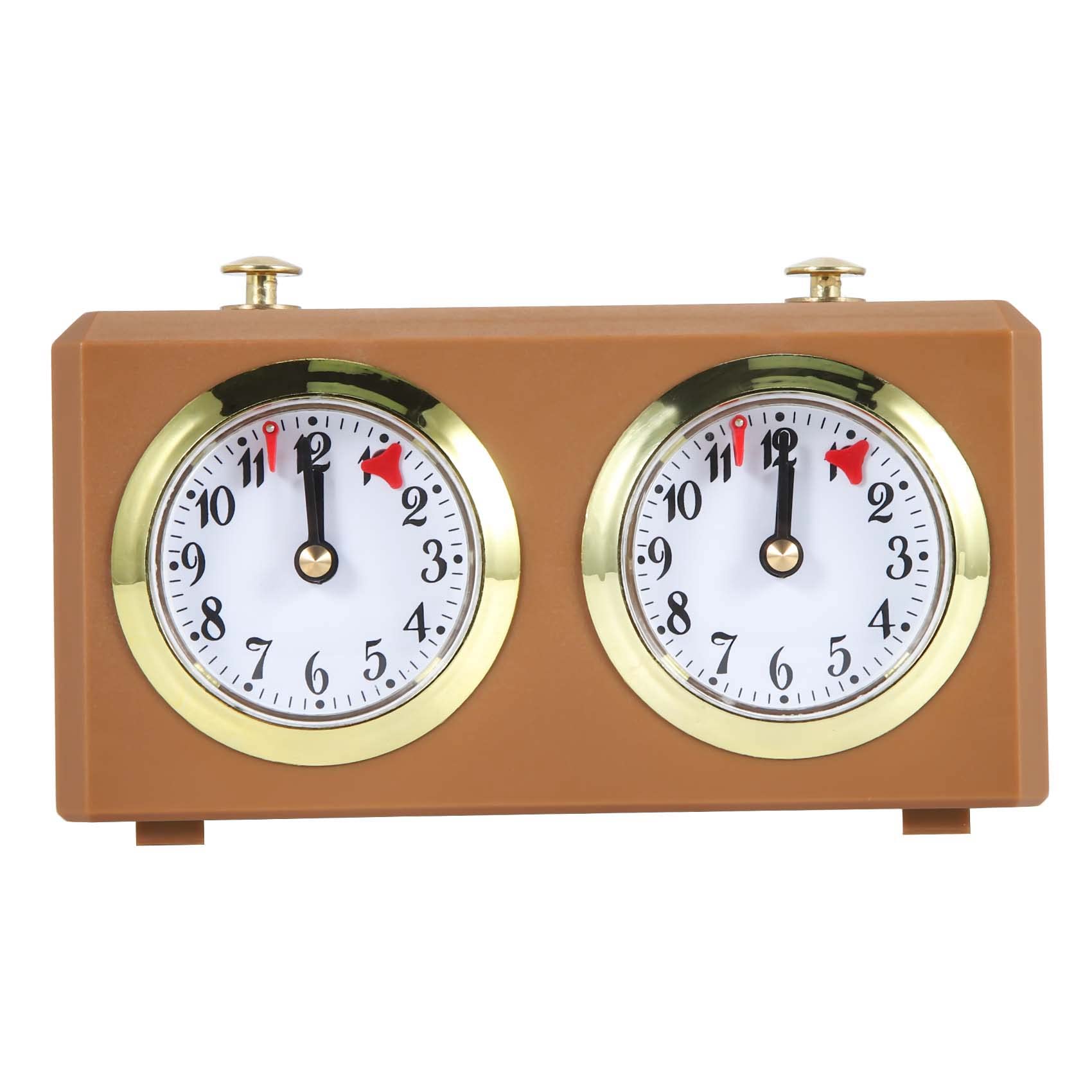 Aboiledy As Shown Chess Clock Timer, Mechanical Chess Clock Analog For Chess Game Tournament Board Game