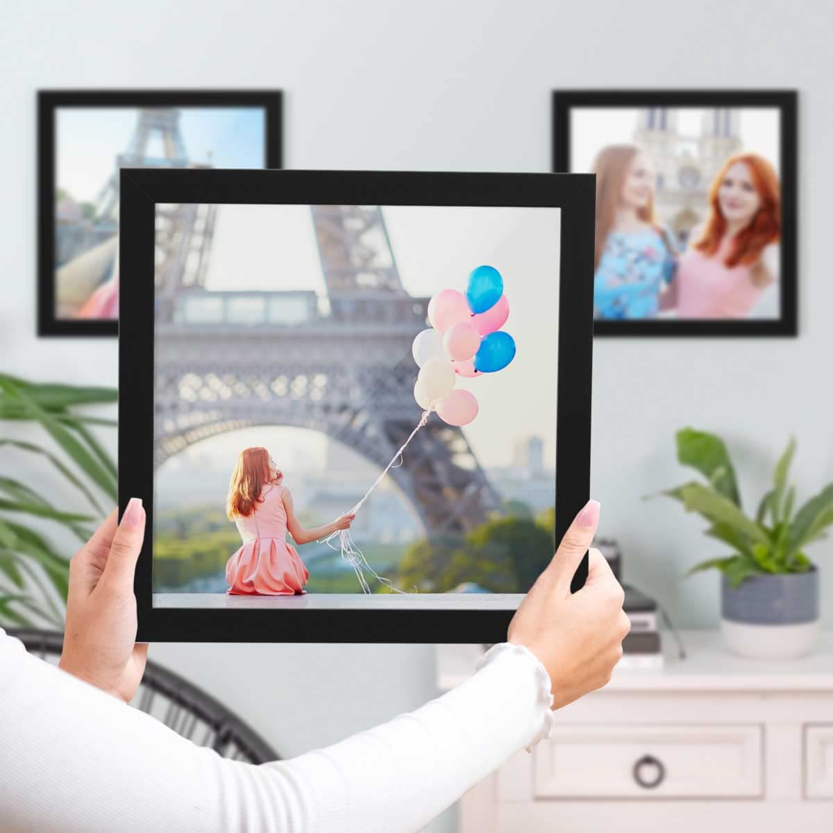 Set 3 Cornici 40x60cm In Legno MDF Naturale - Con Plexiglass Per Poster E Foto - Foto 8