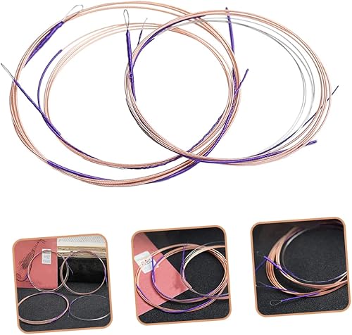 Miniatura 8 de Mikinona Juego de 4 cuerdas profesionales de pipa para laúd chino, cuerdas de acero de repuesto en incluye para estudiantes de laúd y practicantes