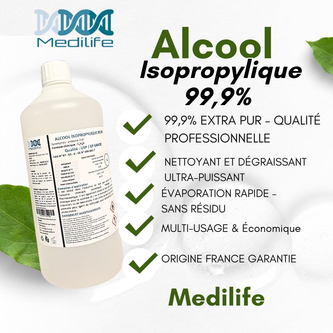 20L ALCOHOL ISOPROPÍLICO 99,9% EP/USP GRADE