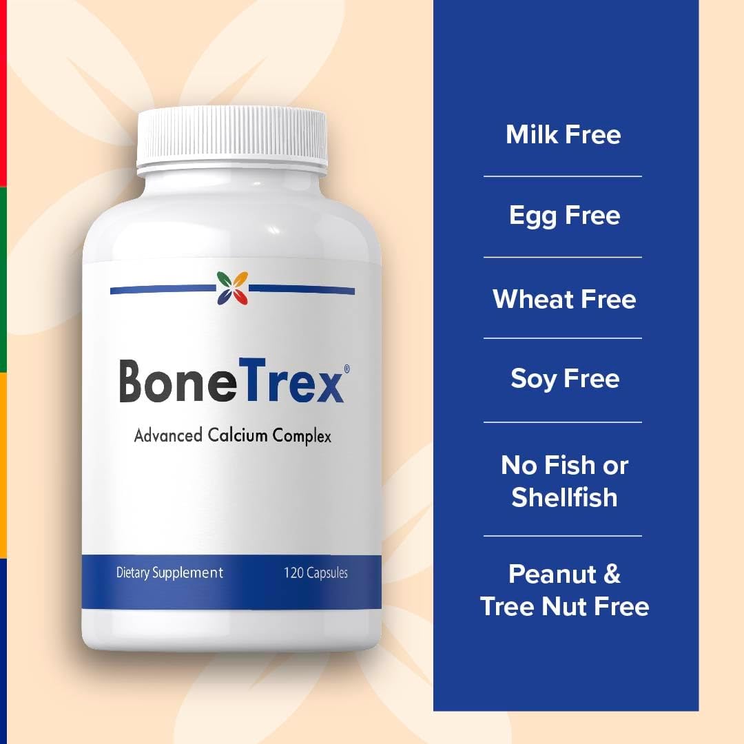 Stop Aging Now - Calcium Complex Supplement - 120 Capsules - BoneTrex with Magnesium, Vitamin D, Vitamin K2 and Boron - Image 5