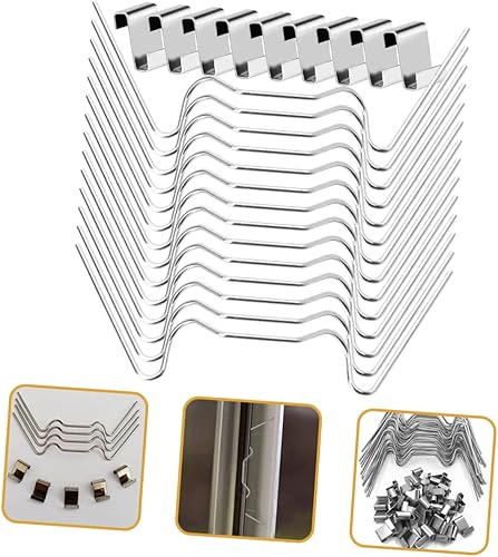 Miniatura 8 de Happyyami 200 juegos de abrazaderas de vidrio de invernadero acristalamiento de invernadero Clips de malla de sombra Paneles de invernadero de