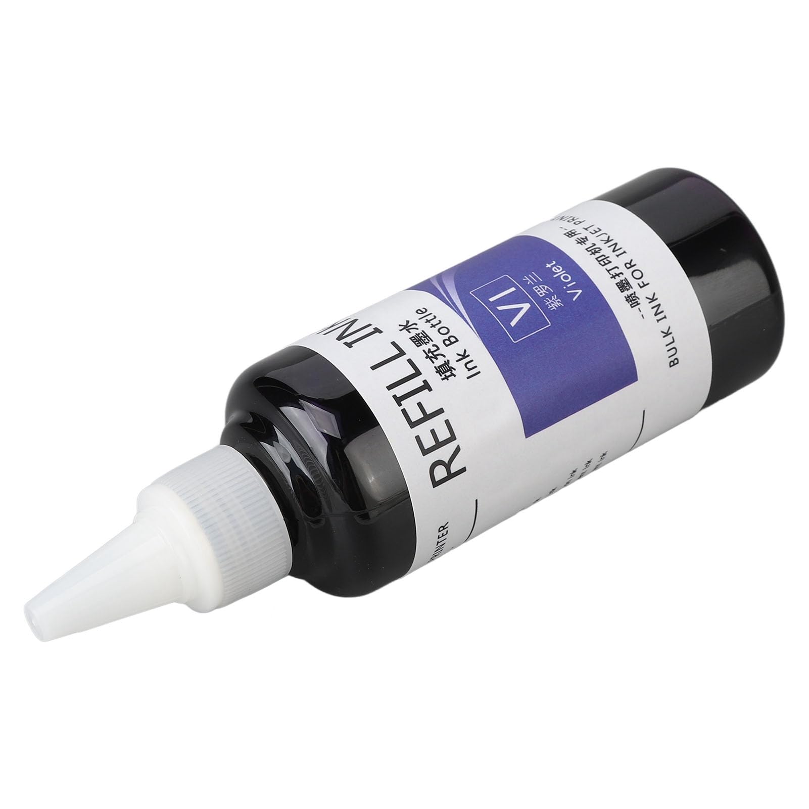 Stempel-Nachfülltinte, 100 ml, schnell trocknende Eier-Stempeltinte, Eier-Dater-Stempel-Nachfülltinte für Business School Family (Púrpura)