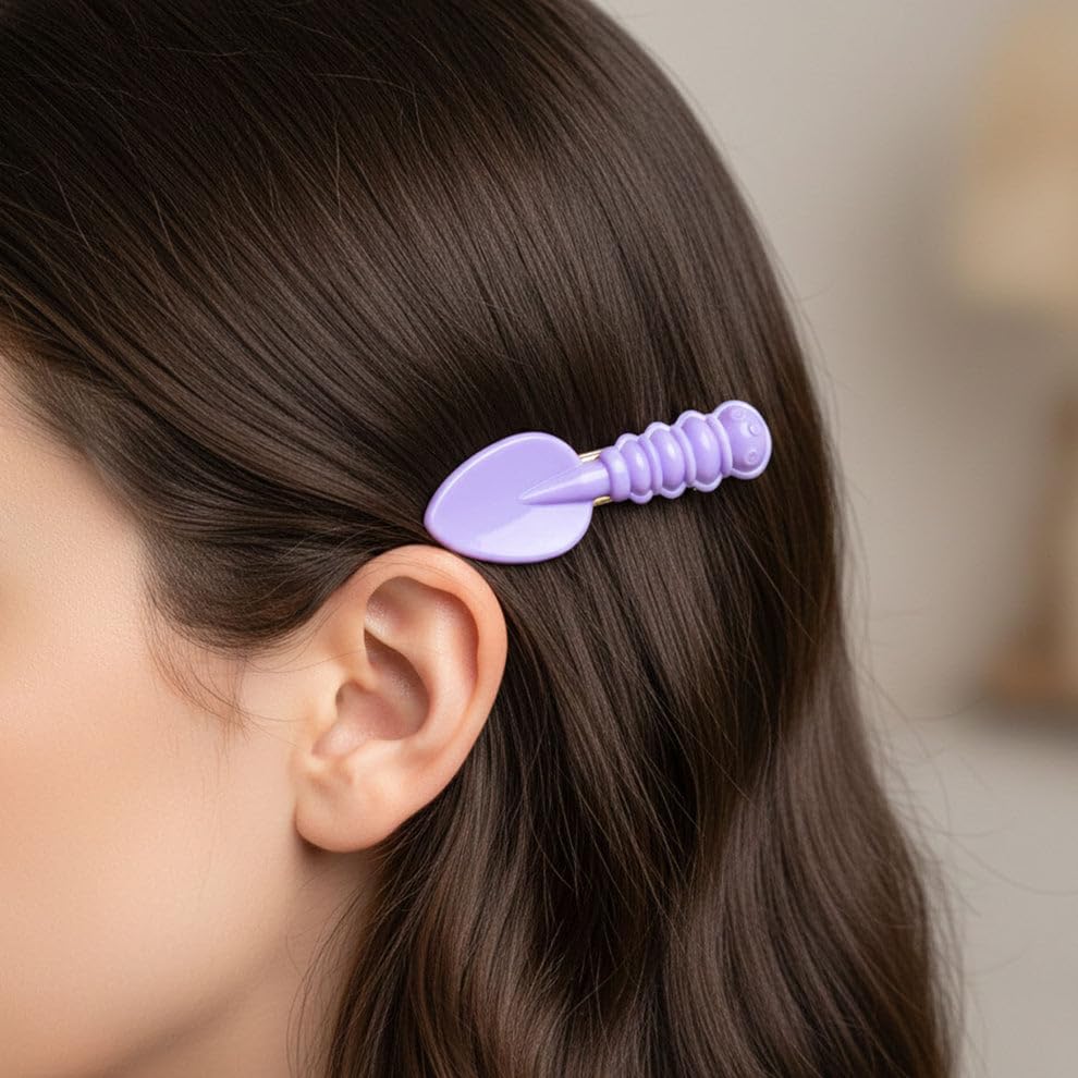 Image of Cute Cartoon Food Shape Hair Clips for Womens and Women, Decorative Snap Metal Hair Accessories for Daily Wear, School, Party and Casual Styling, Pack of 24 Pieces