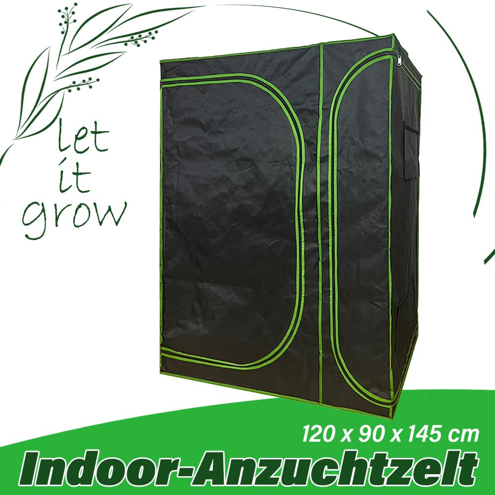 Kingpower 120 x 90 x 145 cm Hidroponía Grow Tent Caja de Cultivo Interior Invernadero Tienda de Cultivo Gabinete de cría