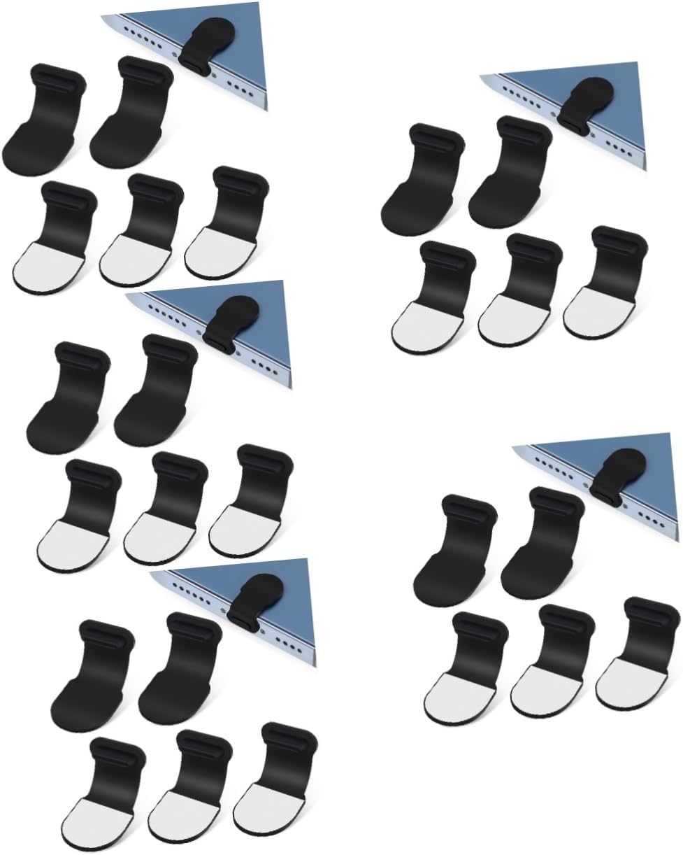 NOLITOY 40pcs USB Port Plug Protective Silicone Mobile Phone Dust Plug Easy Install Phone Port Stopper