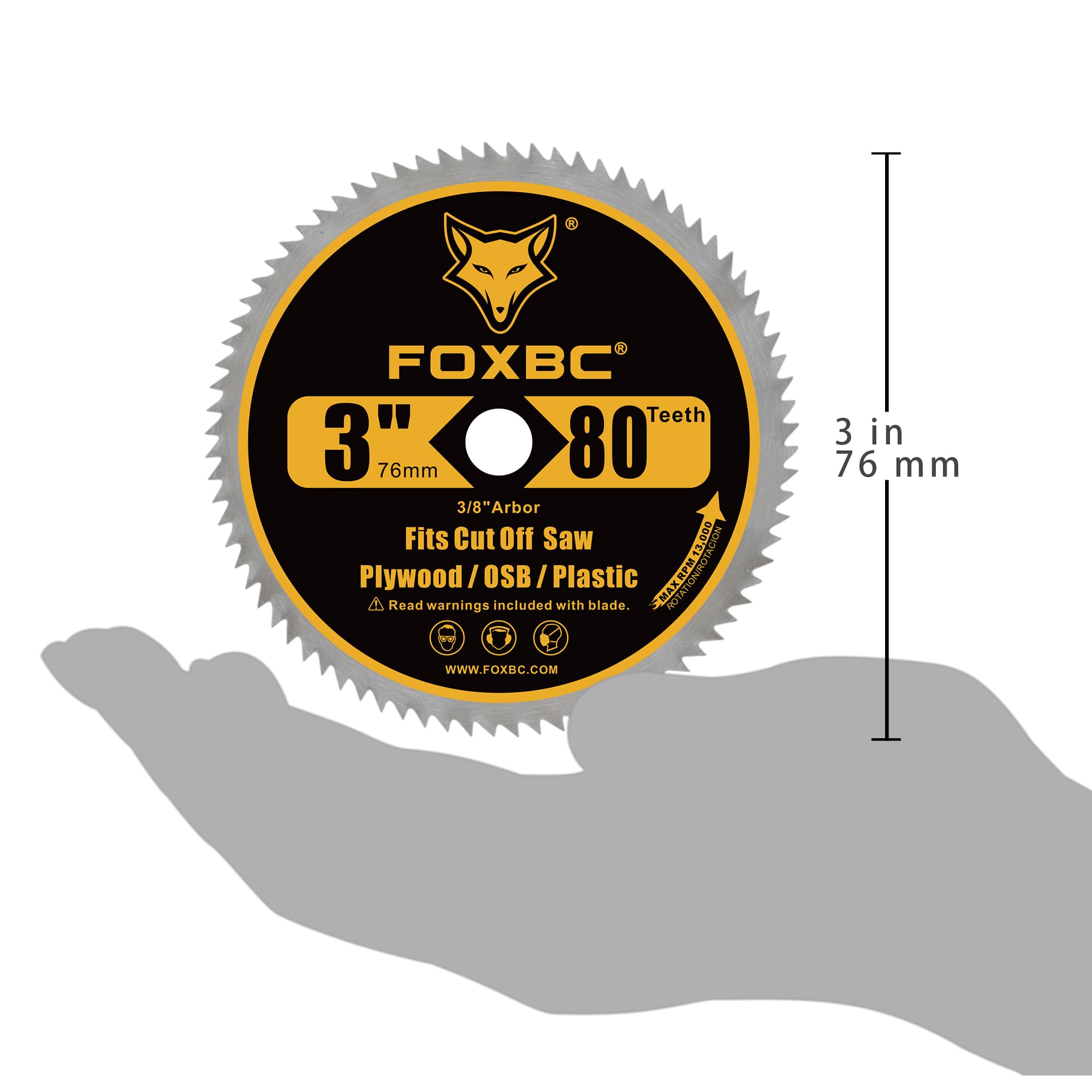 FOXBC 3" Circular Saw Blades - 5 Pack -5