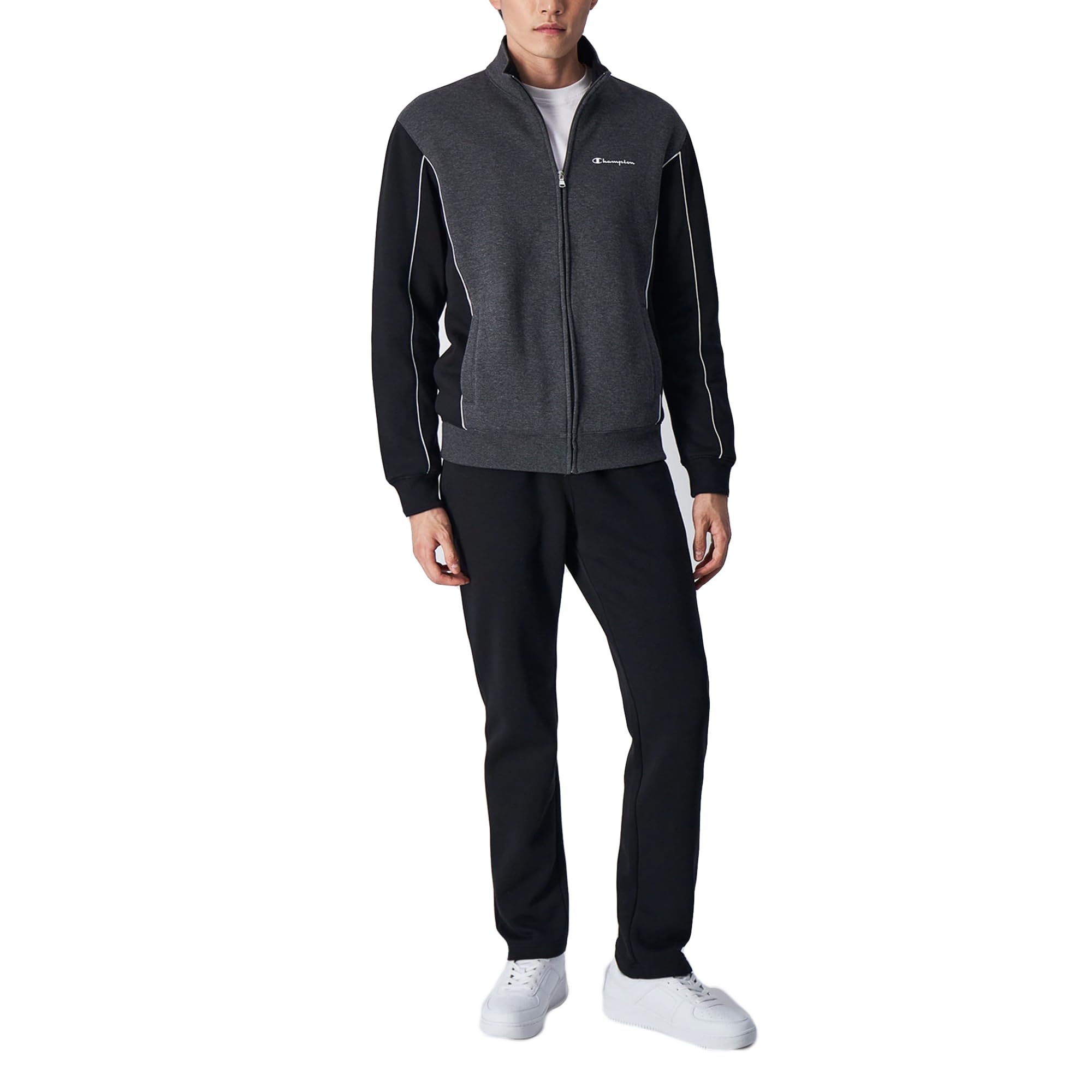 Champion Legacy Sweatsuits-Powerblend Fleece Full Zip Chándal Deportivo para Hombre