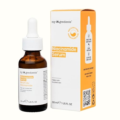 Masque Bar My Ingredients - Suero de niacinamida 10% para la cara + 1% de zinc, reducción de poros, suero brillante, nivela el tono de la piel,