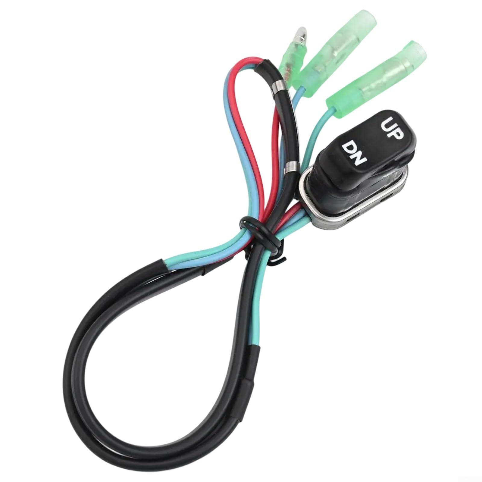 Tilt Trim 87-18286A43 - Interruttore di alimentazione per telecomando fuoribordo Mercury, parte di ricambio in lega di plastica per funzioni di sollevamento e inclinazione, nero (A)