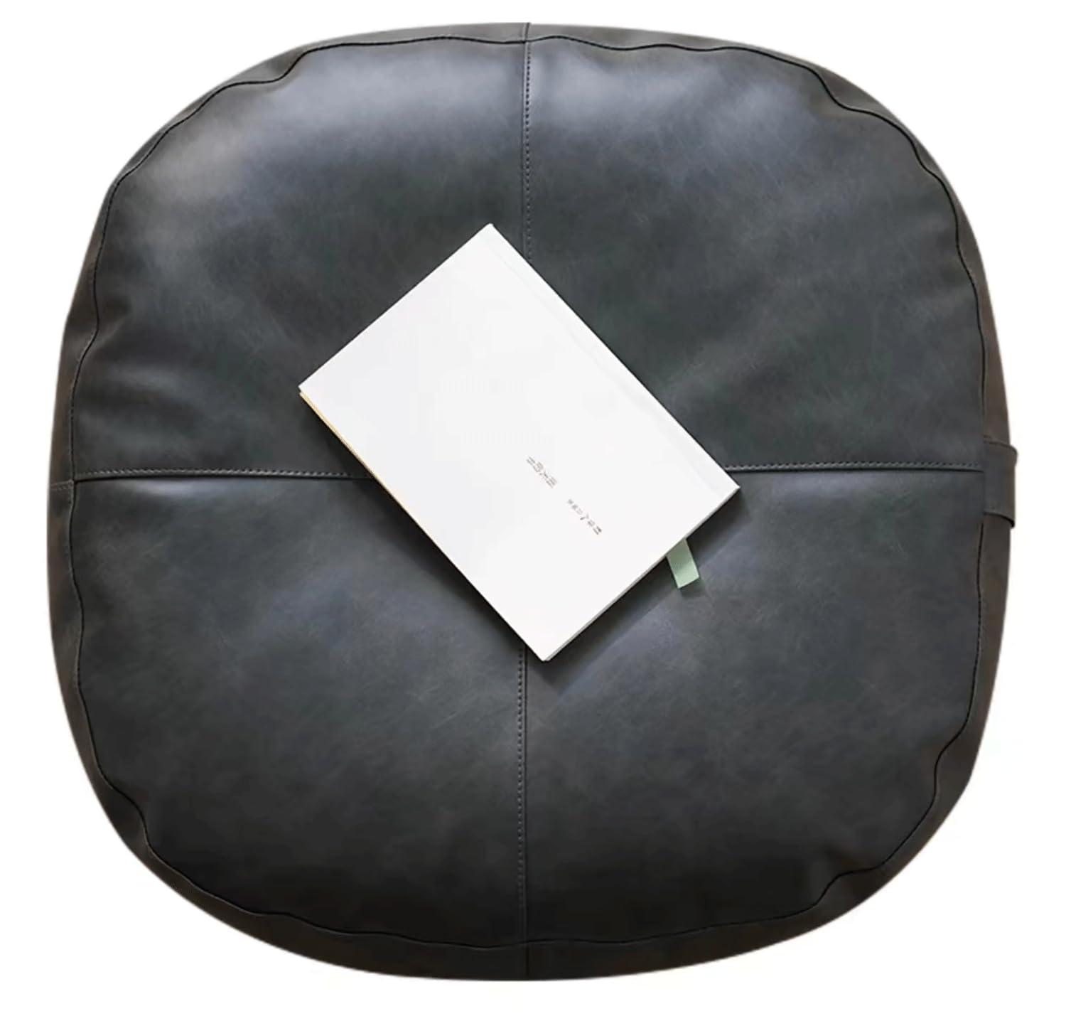 Futon rond japonais gris graphite 40x10cm pour assise au sol