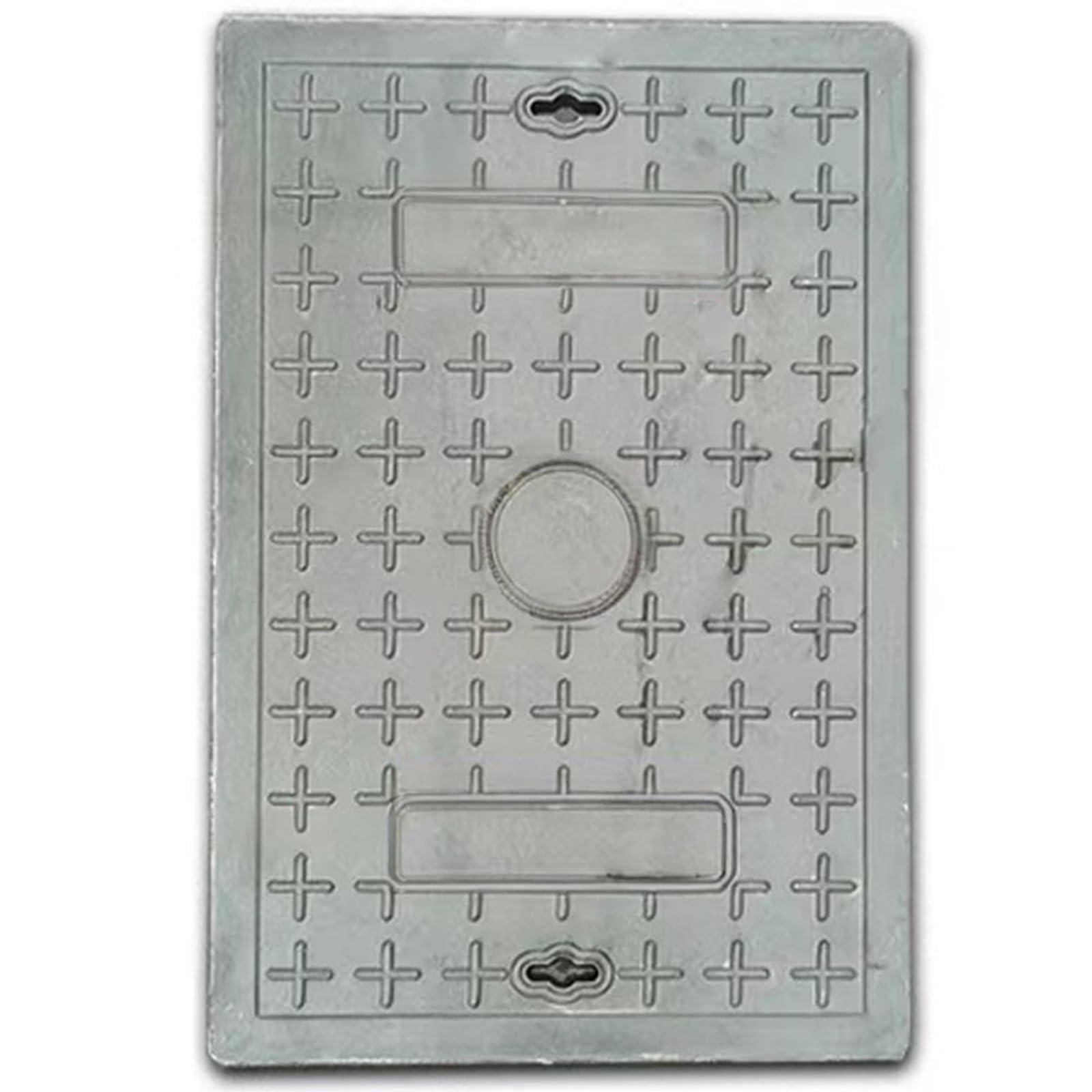 Plaque d'accès robuste composite anti-glisse pour pelouse