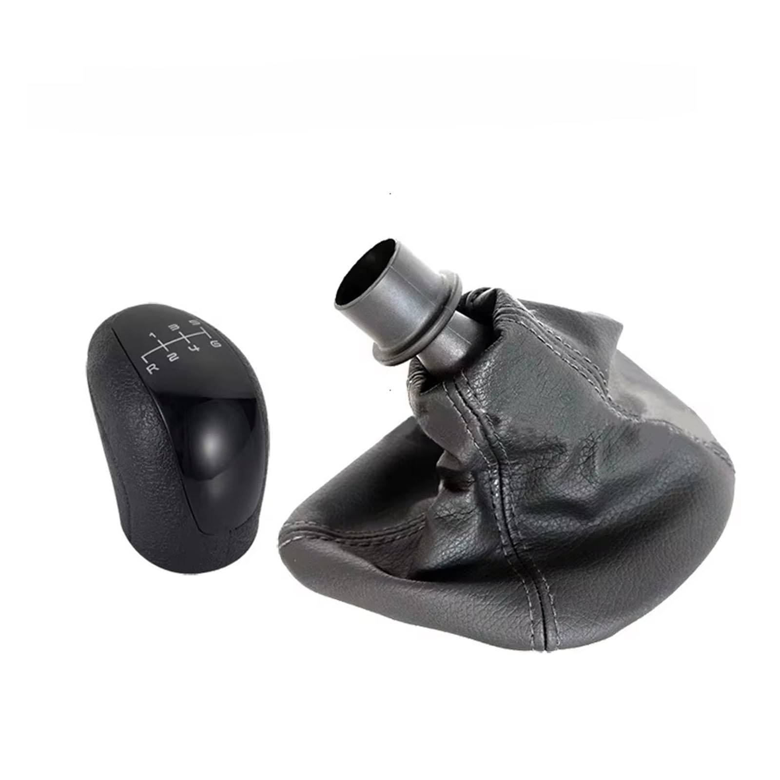 Ppxbfd 6 Speed-1Set Shift Gear Lever Knob For Benz For Vito For Viano W639 2003-2010 6 Speed Manual Gear Shift Knob Shifter Lever Head With Leather Boot Cover Car Shift Gear Knob Handle(6 Speed-1Set)