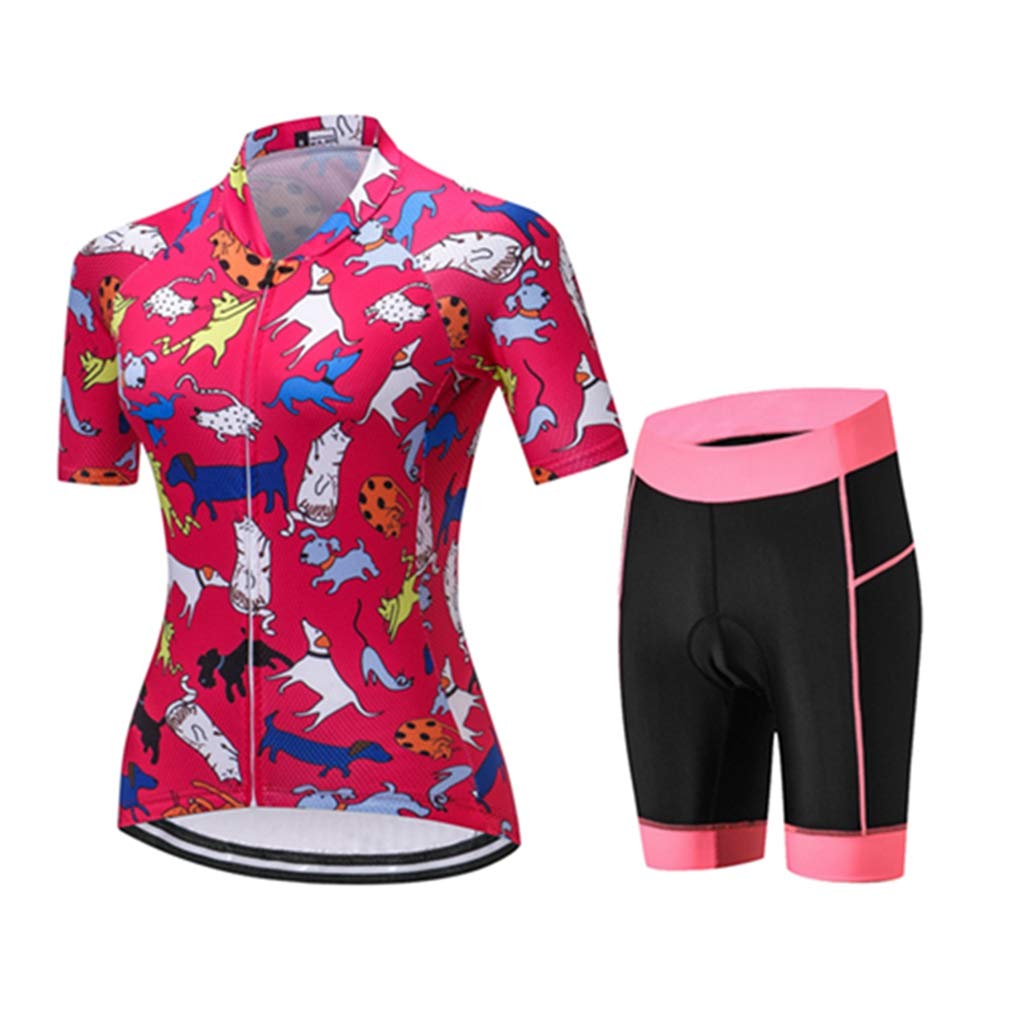 Abbigliamento Ciclismo Donne Manica Corta Bicicletta Usura Bike Abbigliamento Ciclismo Jersey Set